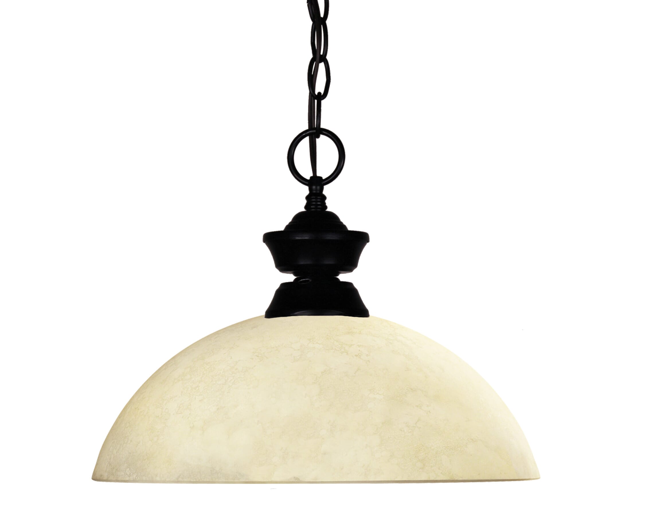 Windsor 1-Light Pendant Light In Matte Black