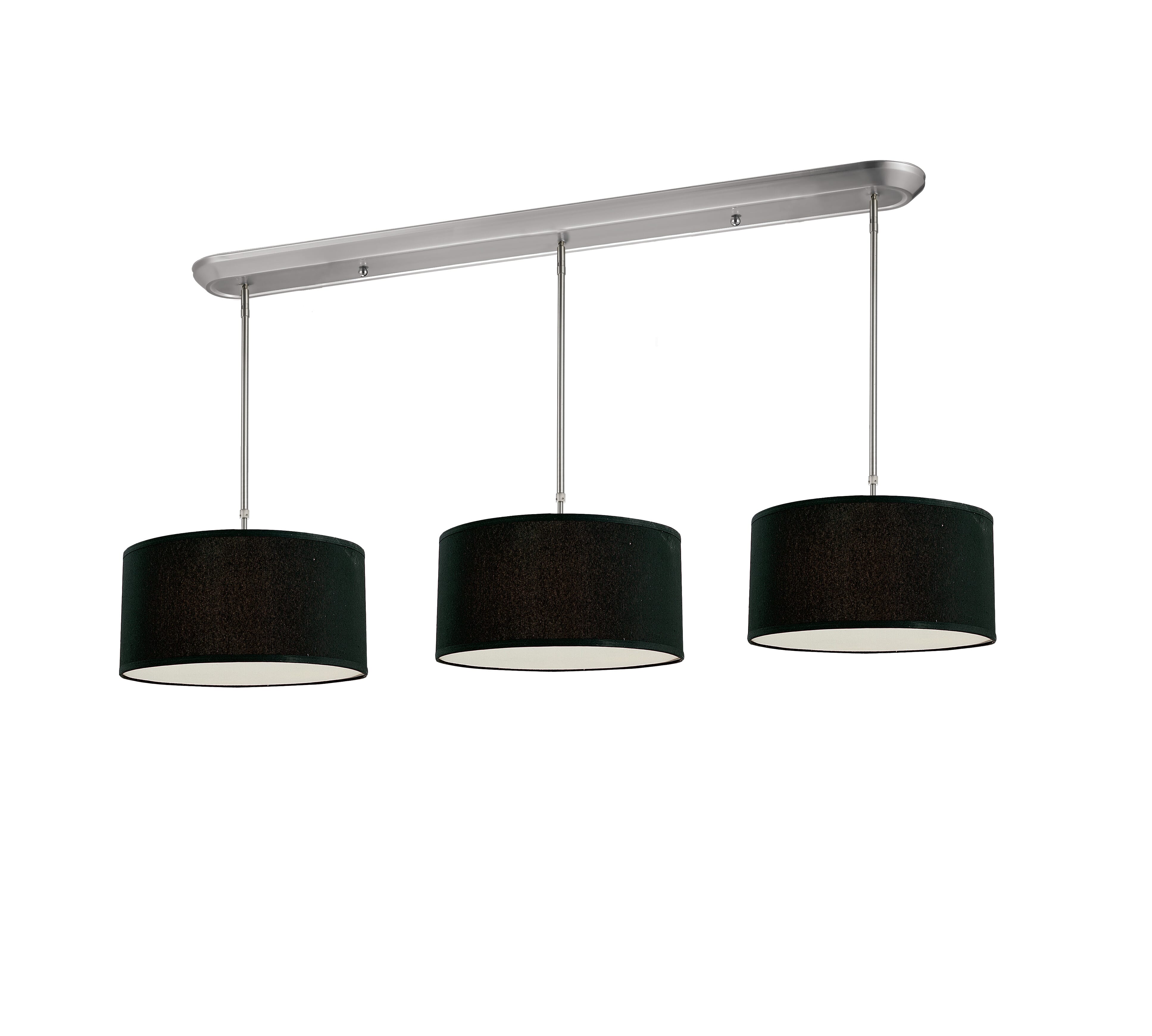 Albion 9-Light Linear Pendant Light In Brushed Nickel