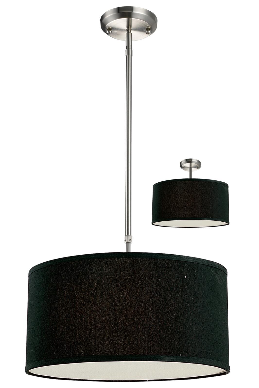 Albion 3-Light Pendant Light In Brushed Nickel