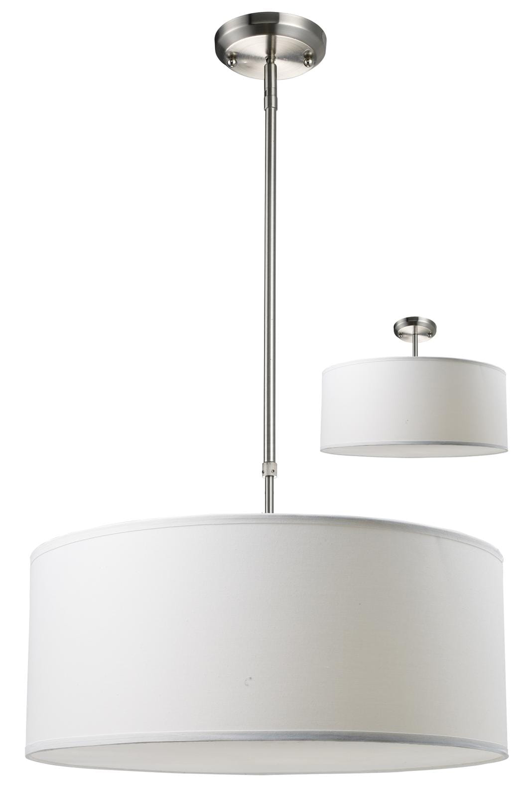 Albion 3-Light Pendant Light In Brushed Nickel