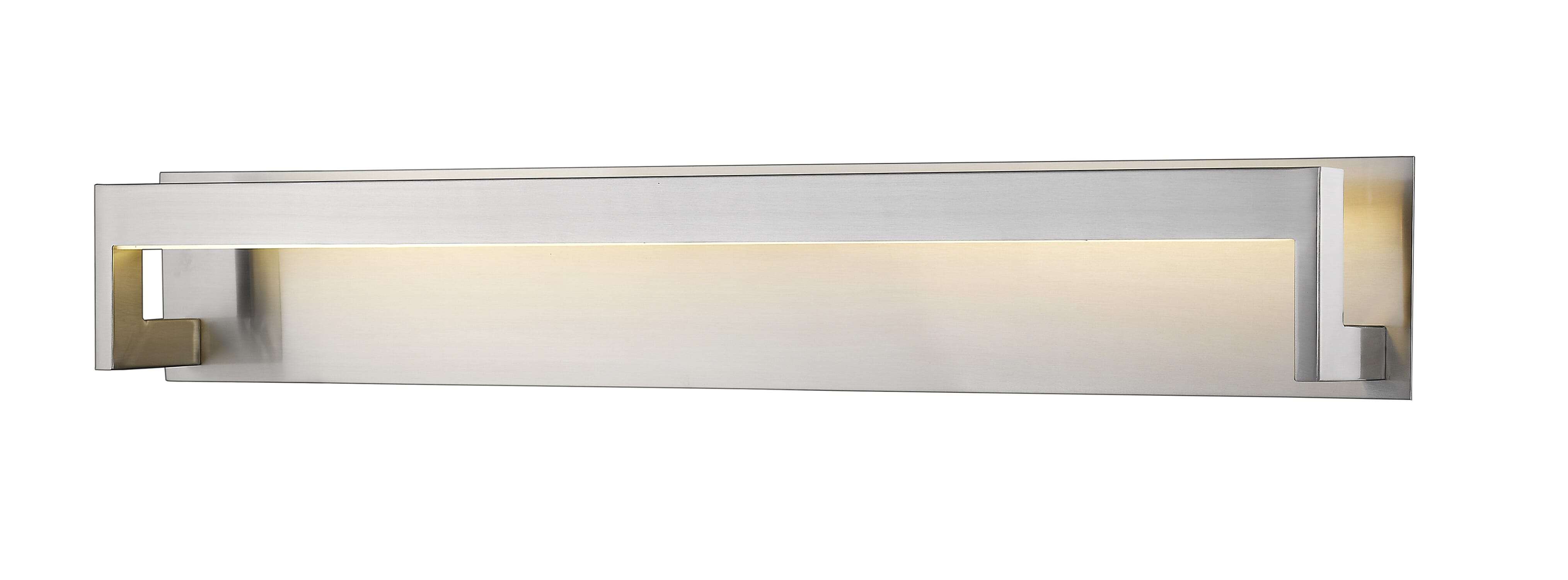Photos - Chandelier / Lamp Wide Z-Lite Linc 1-Light Bathroom Vanity Light In Brushed Nickel 1925-37V-BN-LED 