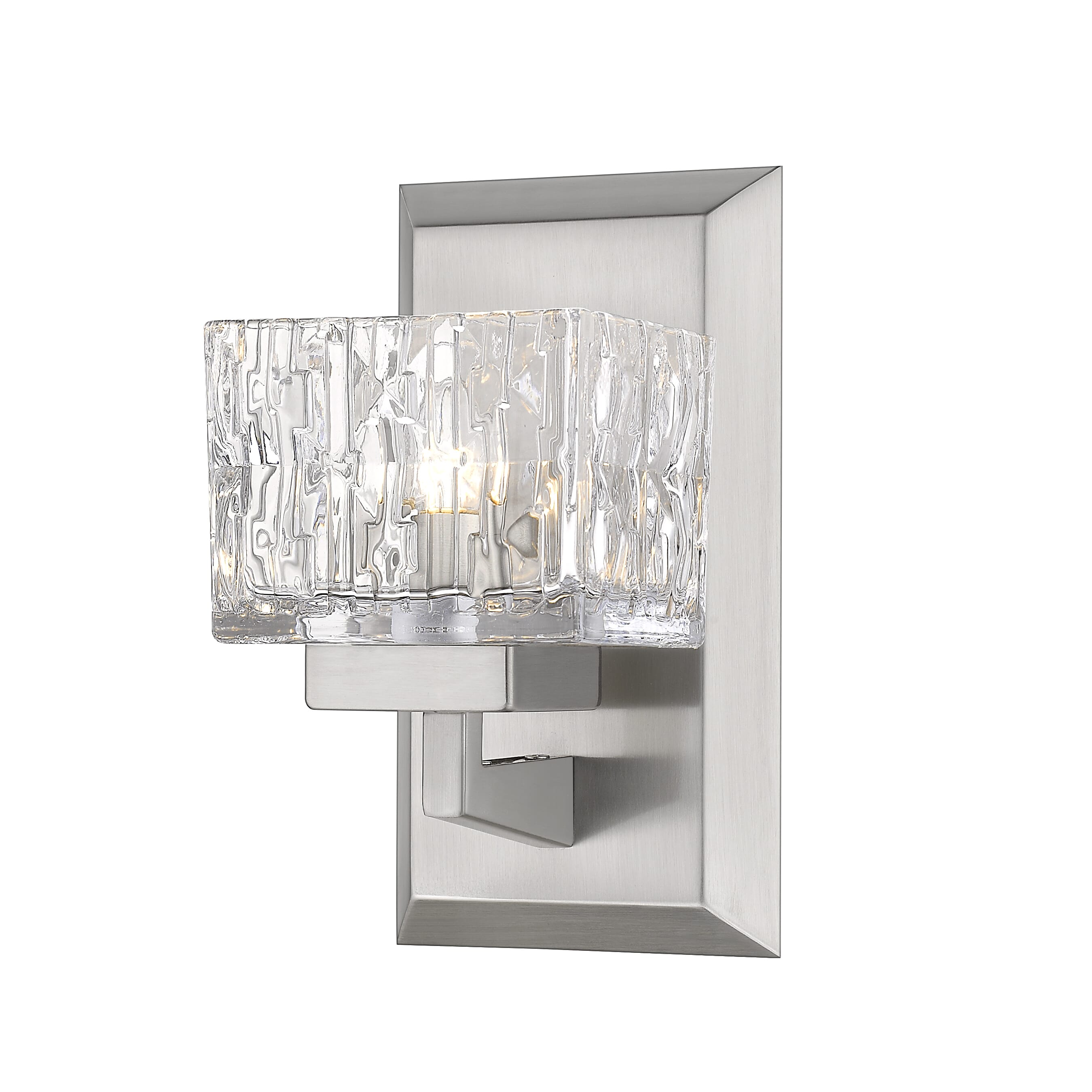 Rubicon 1-Light Wall Sconce In Brushed Nickel