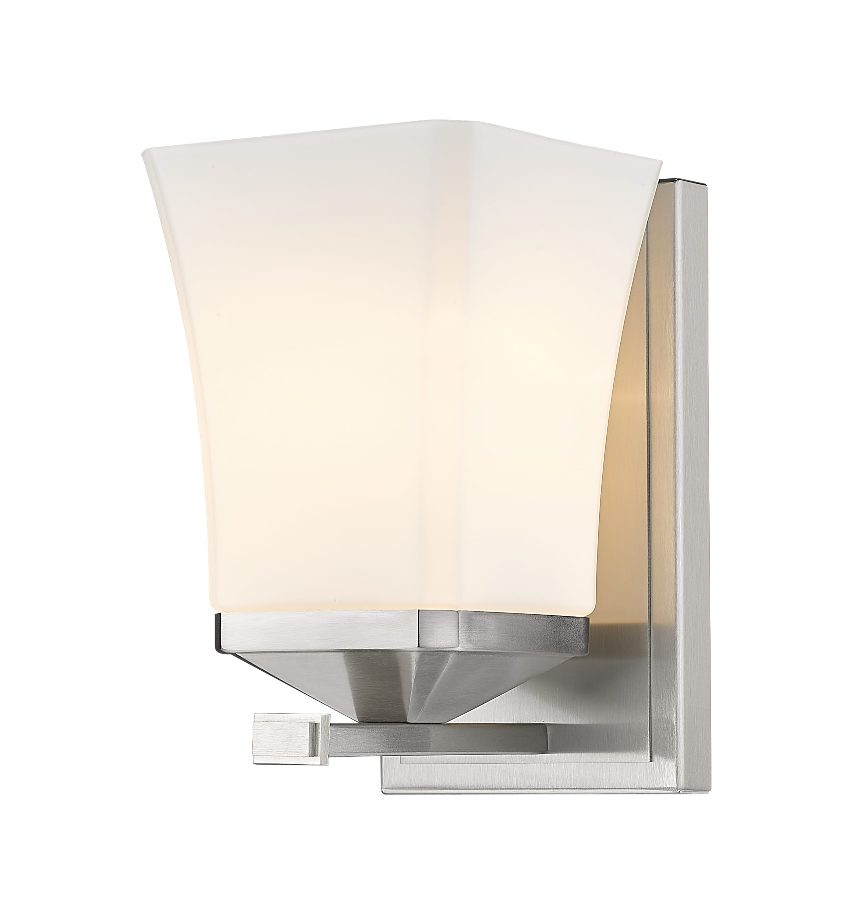 Darcy 1-Light Wall Sconce In Brushed Nickel