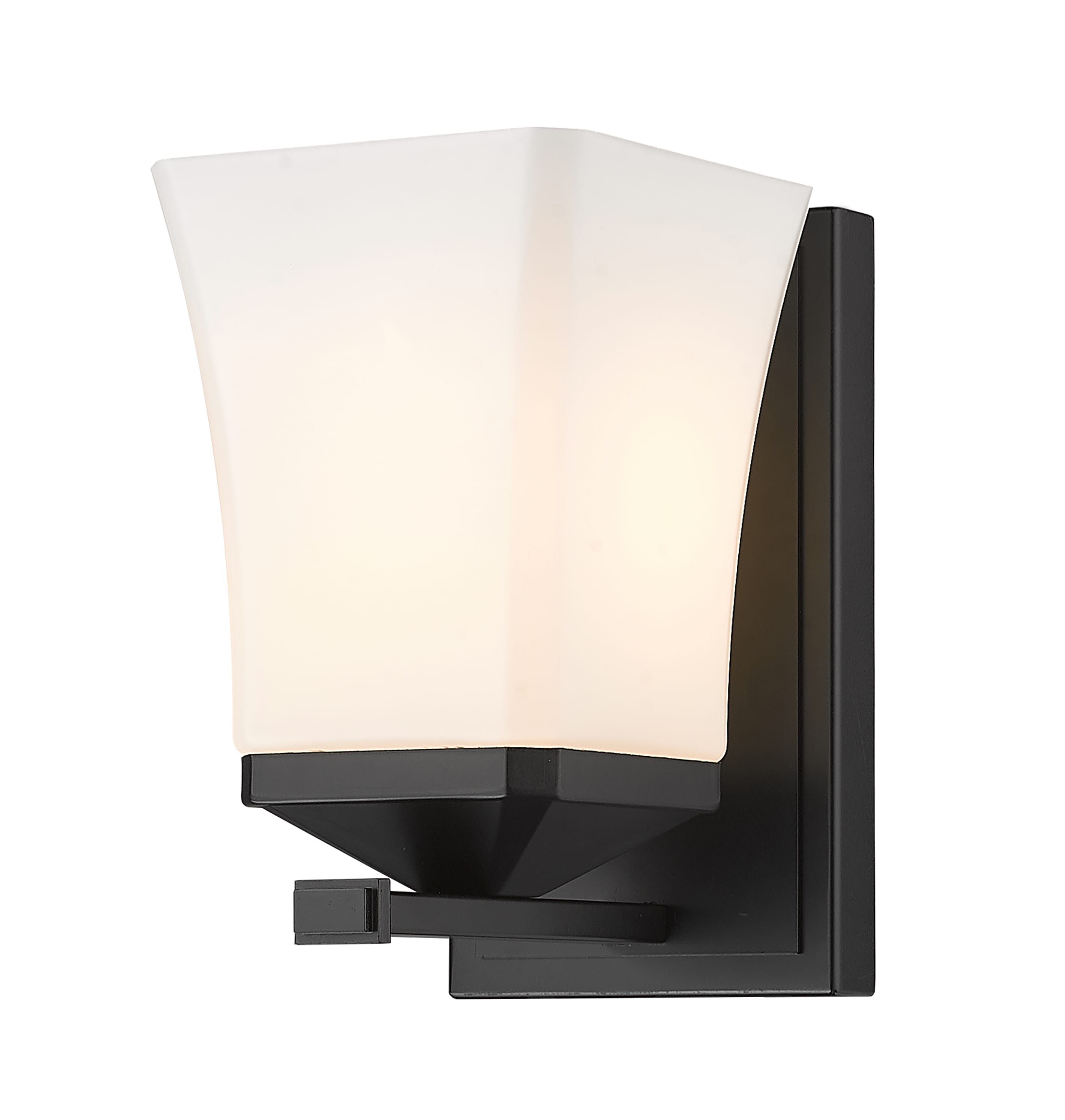 Darcy 1-Light Wall Sconce In Matte Black