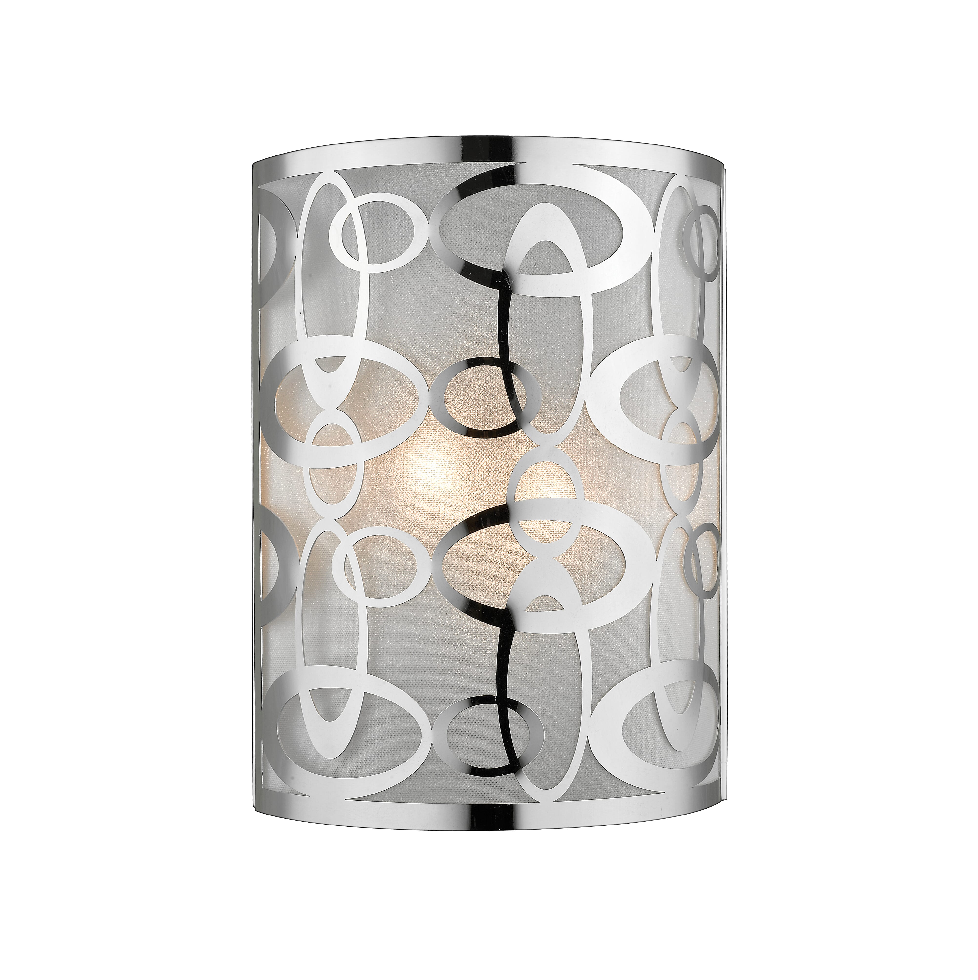 Opal 2-Light Wall Sconce In Chrome
