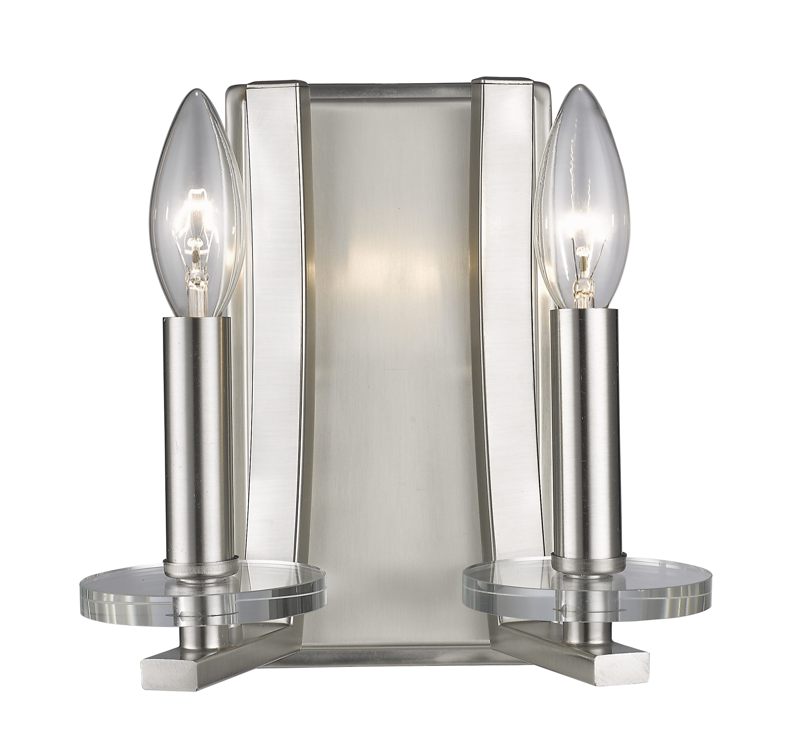 Verona 2-Light Wall Sconce In Brushed Nickel
