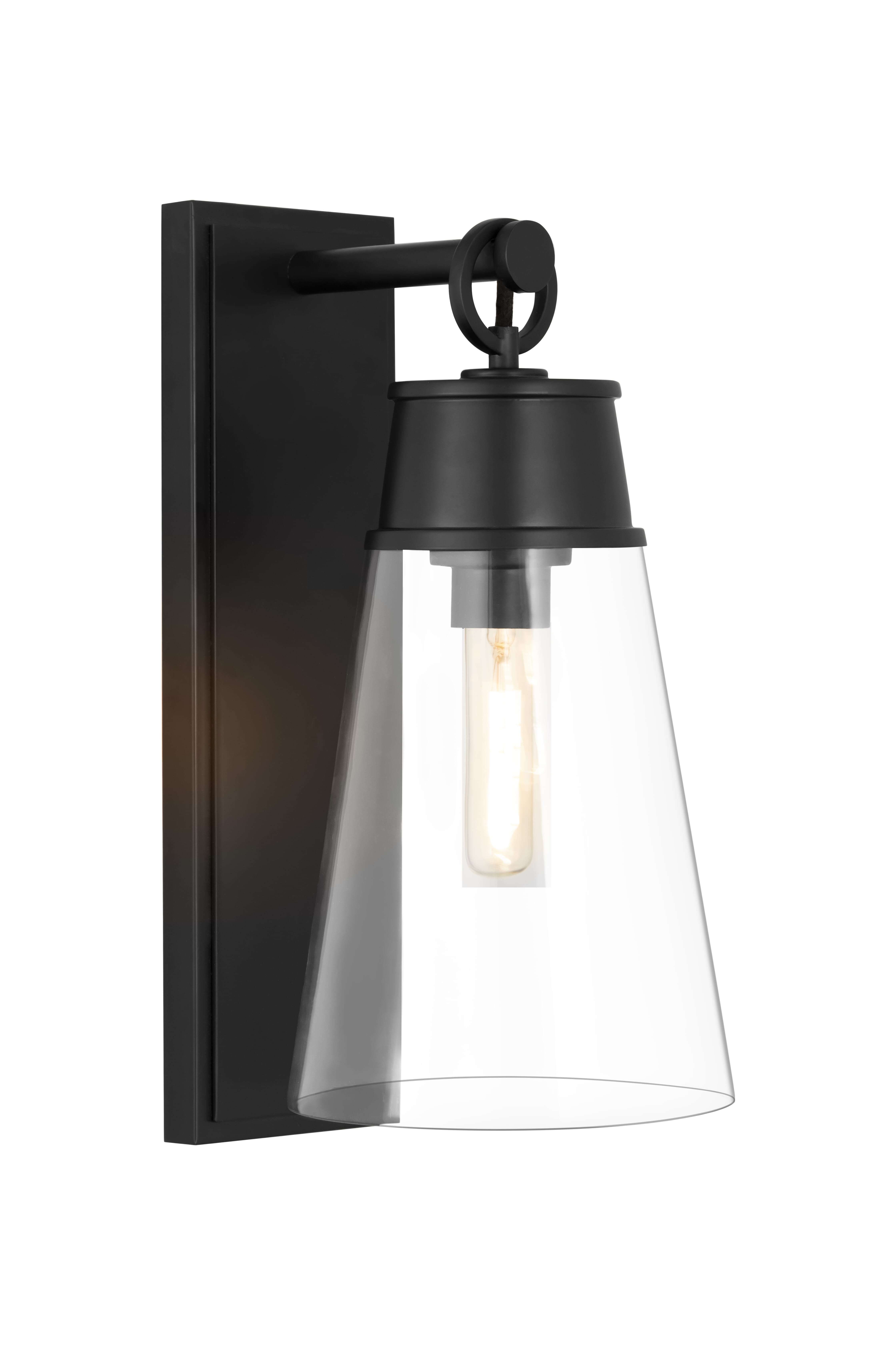 Wentworth 1-Light Wall Sconce In Matte Black