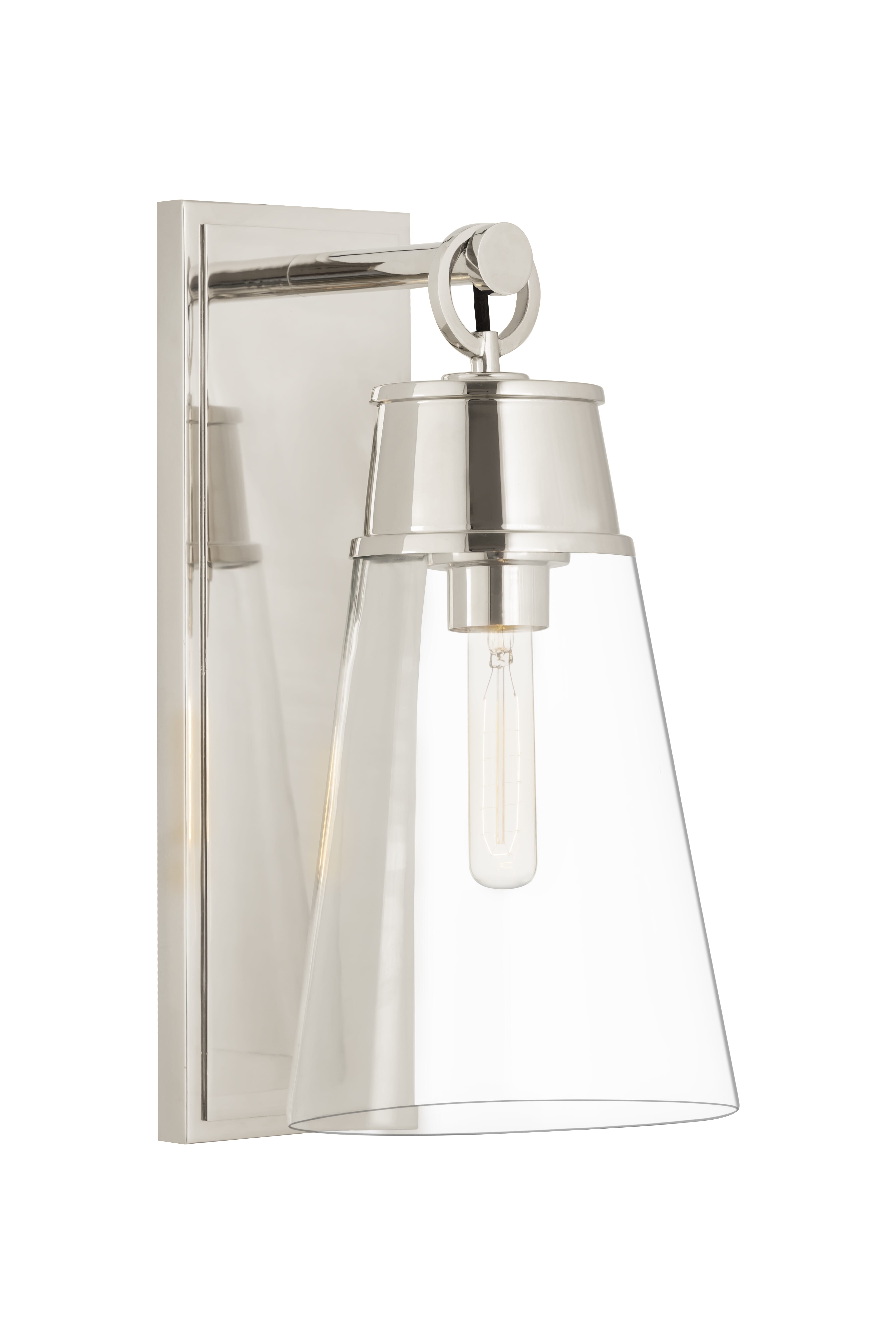 Wentworth 1-Light Wall Sconce In Polished Nickel