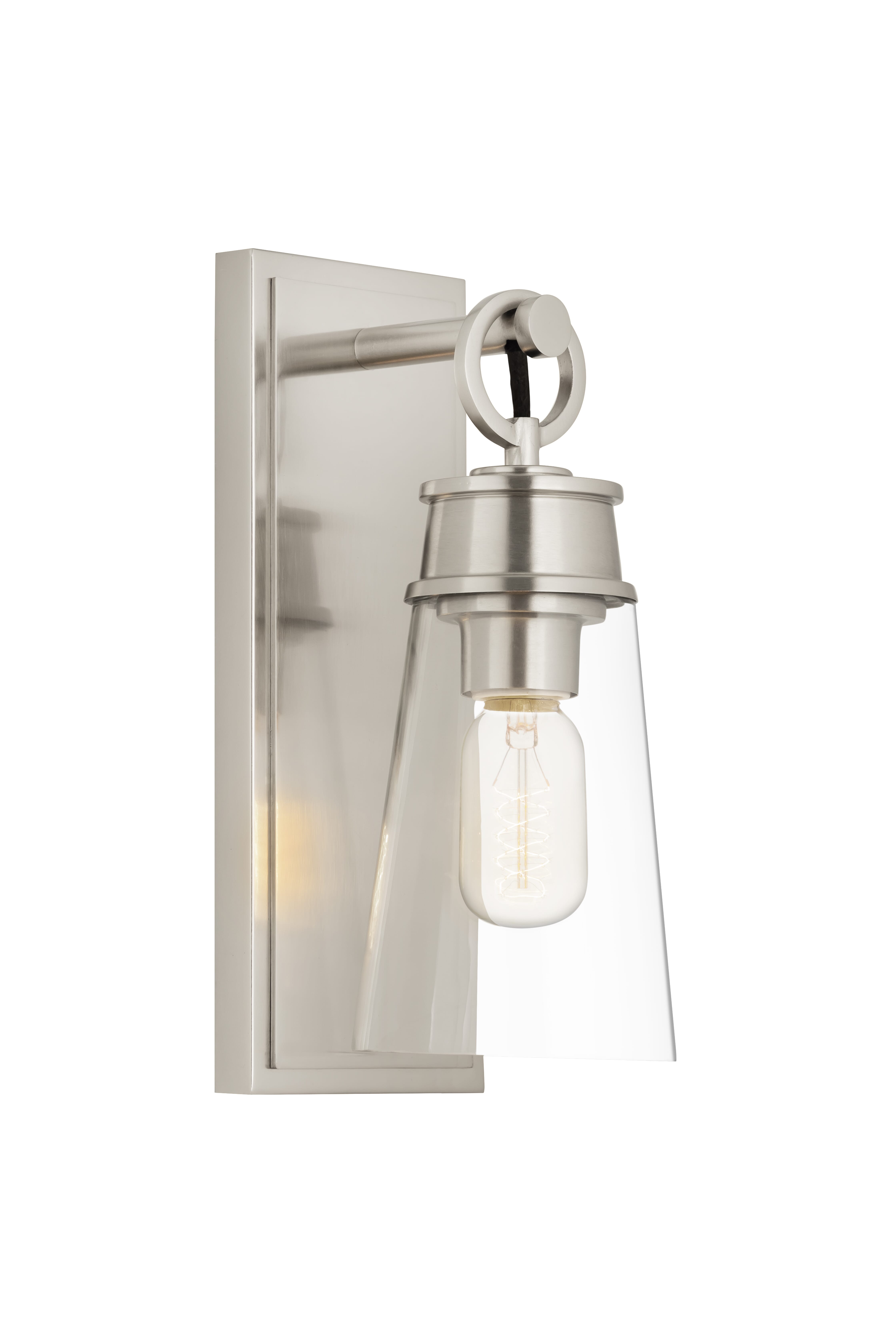 Wentworth 1-Light Wall Sconce In Brushed Nickel