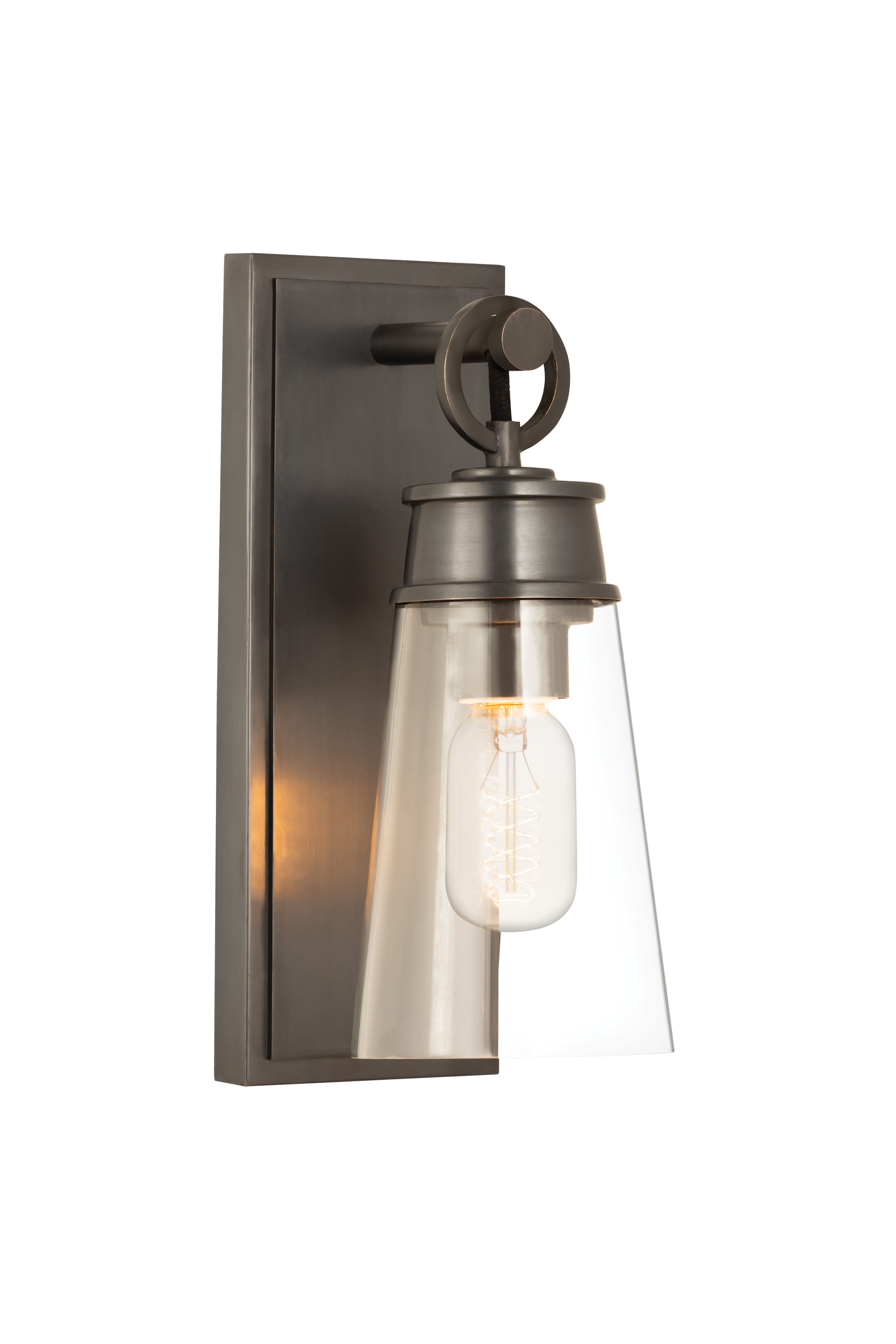 Wentworth 1-Light Wall Sconce In Plated Bronze