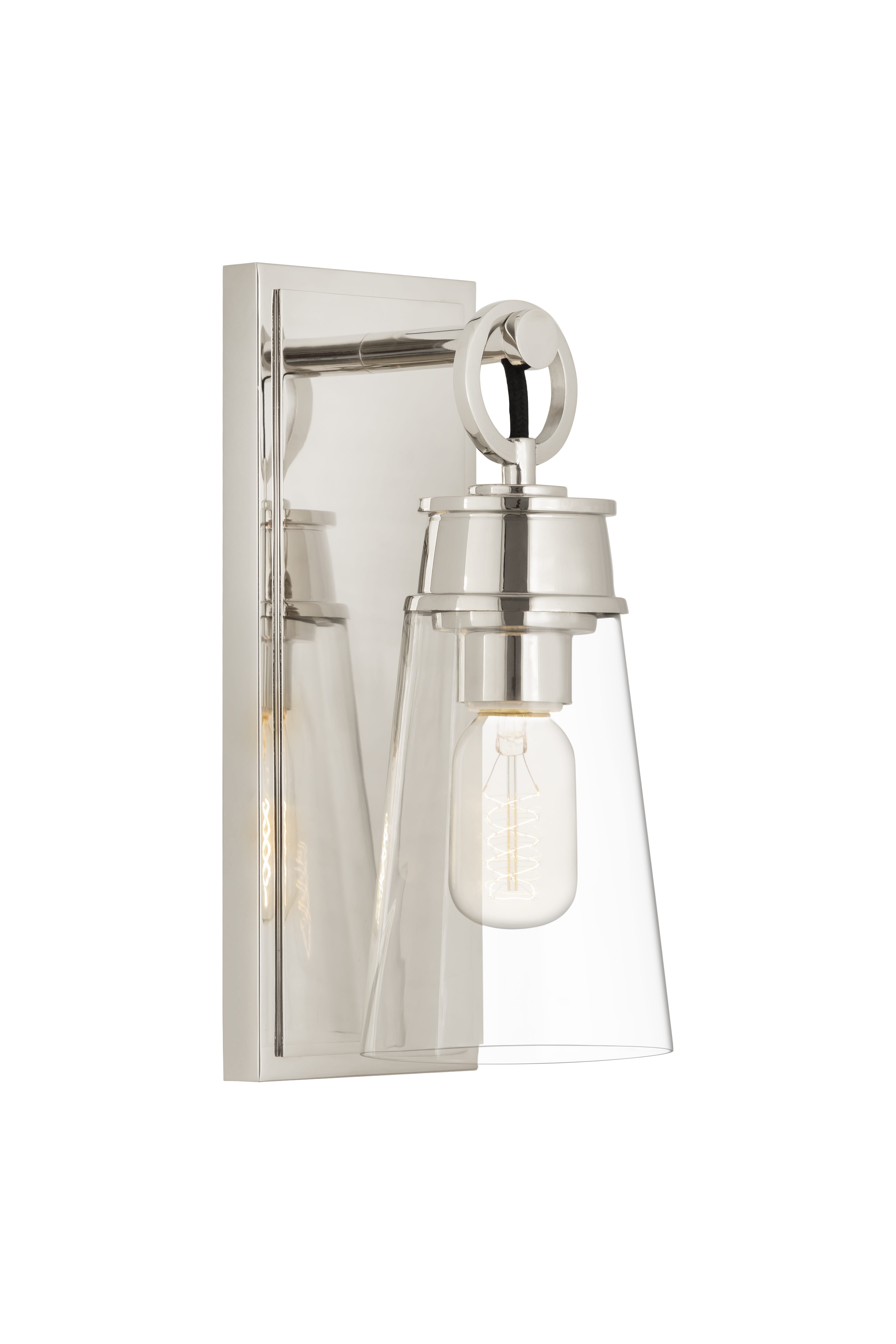 Wentworth 1-Light Wall Sconce In Polished Nickel