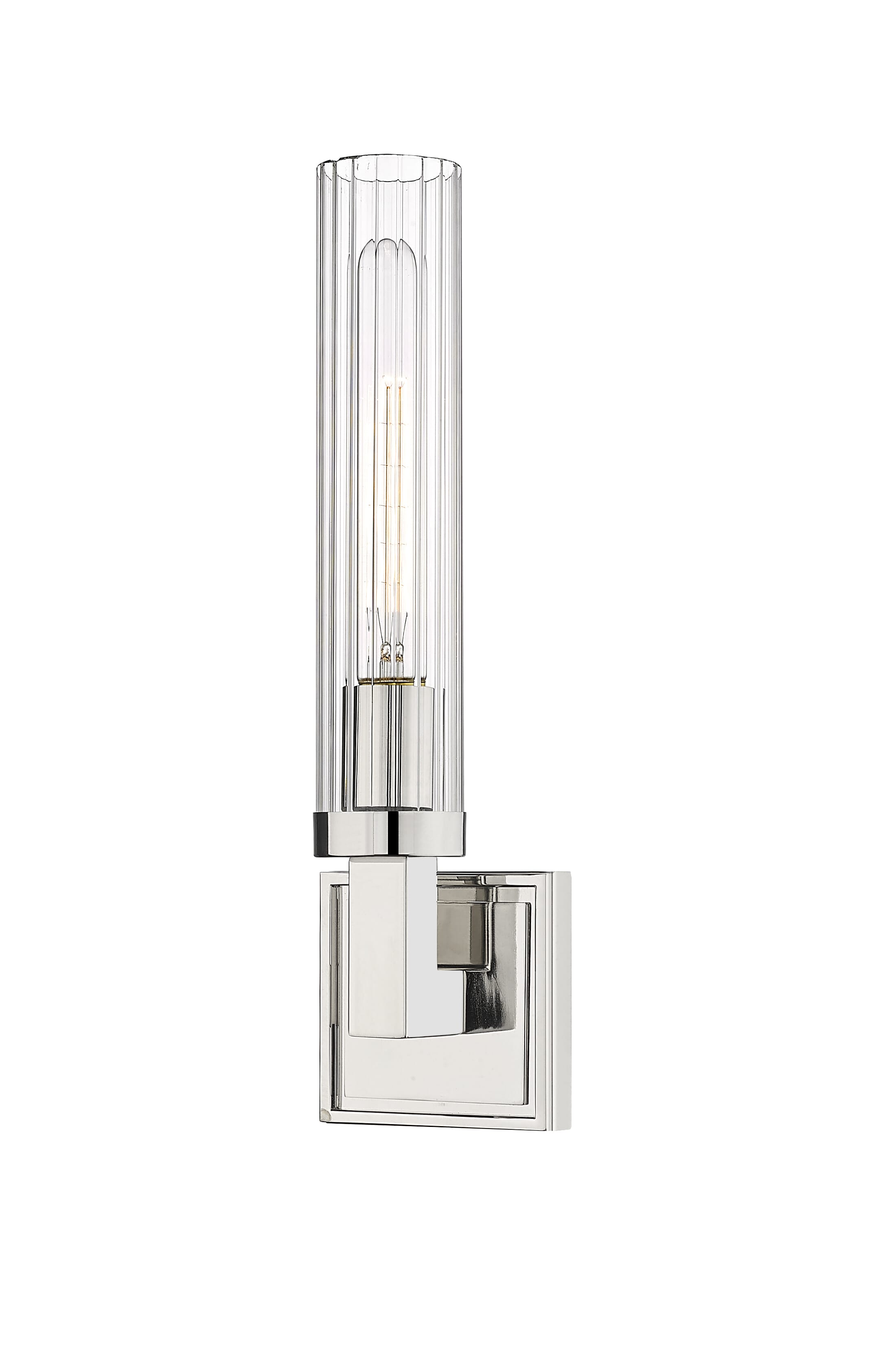 Beau 1-Light Wall Sconce In Polished Nickel