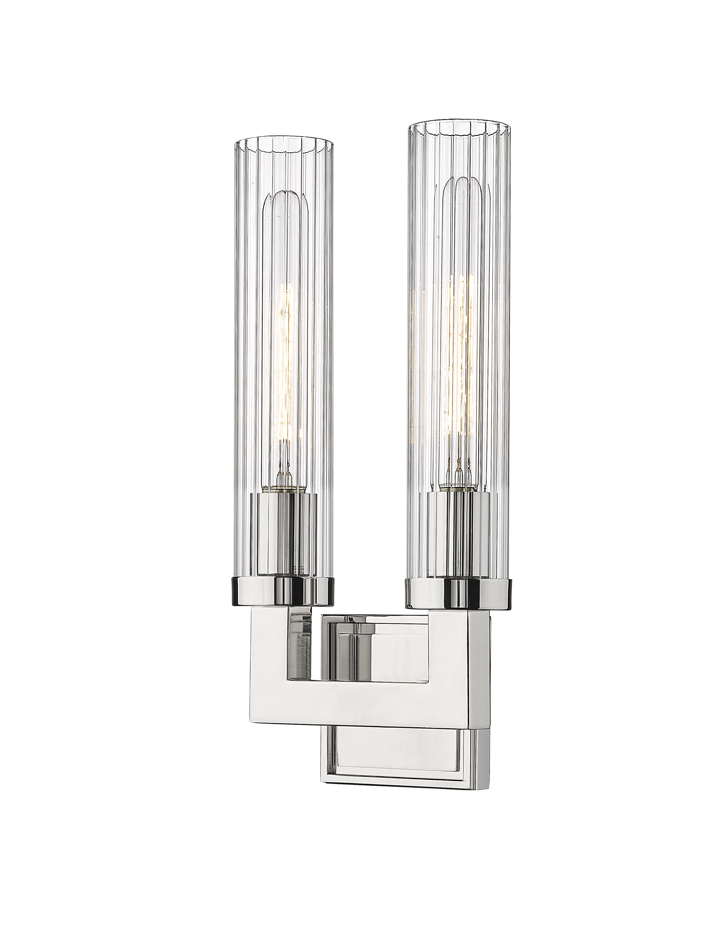 Beau 2-Light Wall Sconce In Polished Nickel