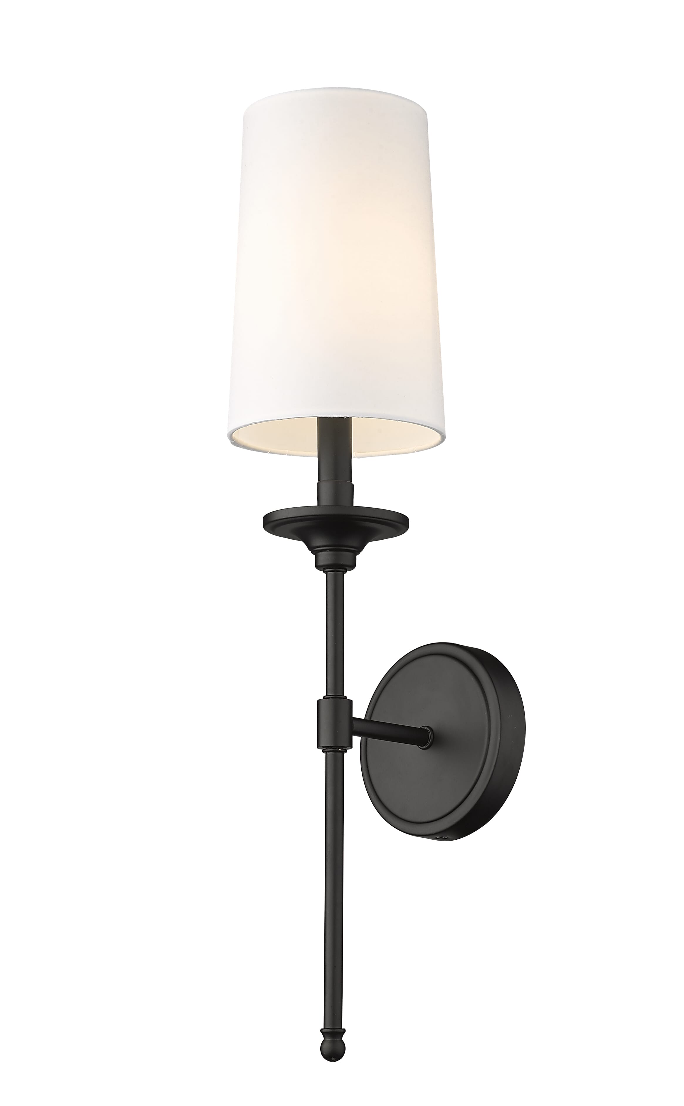 Z-Lite 3033-1S-MB Emily Wall Sconce Wall Light in Matte Black