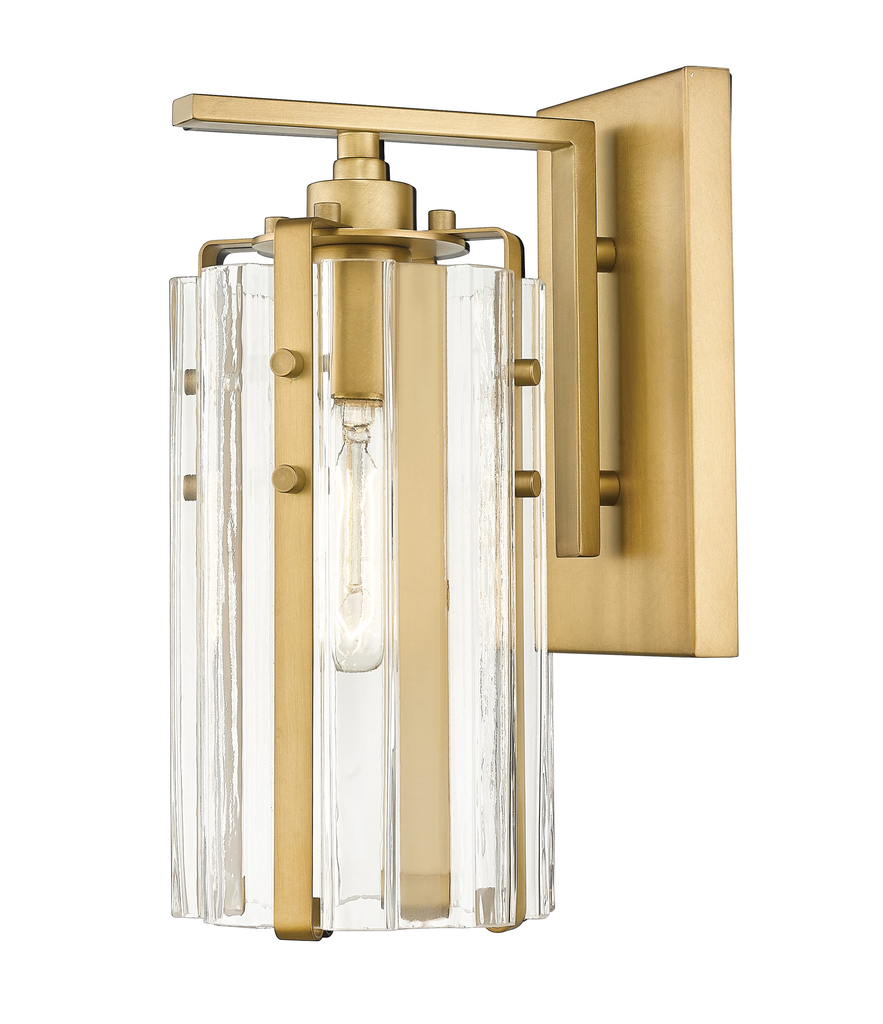 Alverton 1-Light Wall Sconce In Rubbed Brass