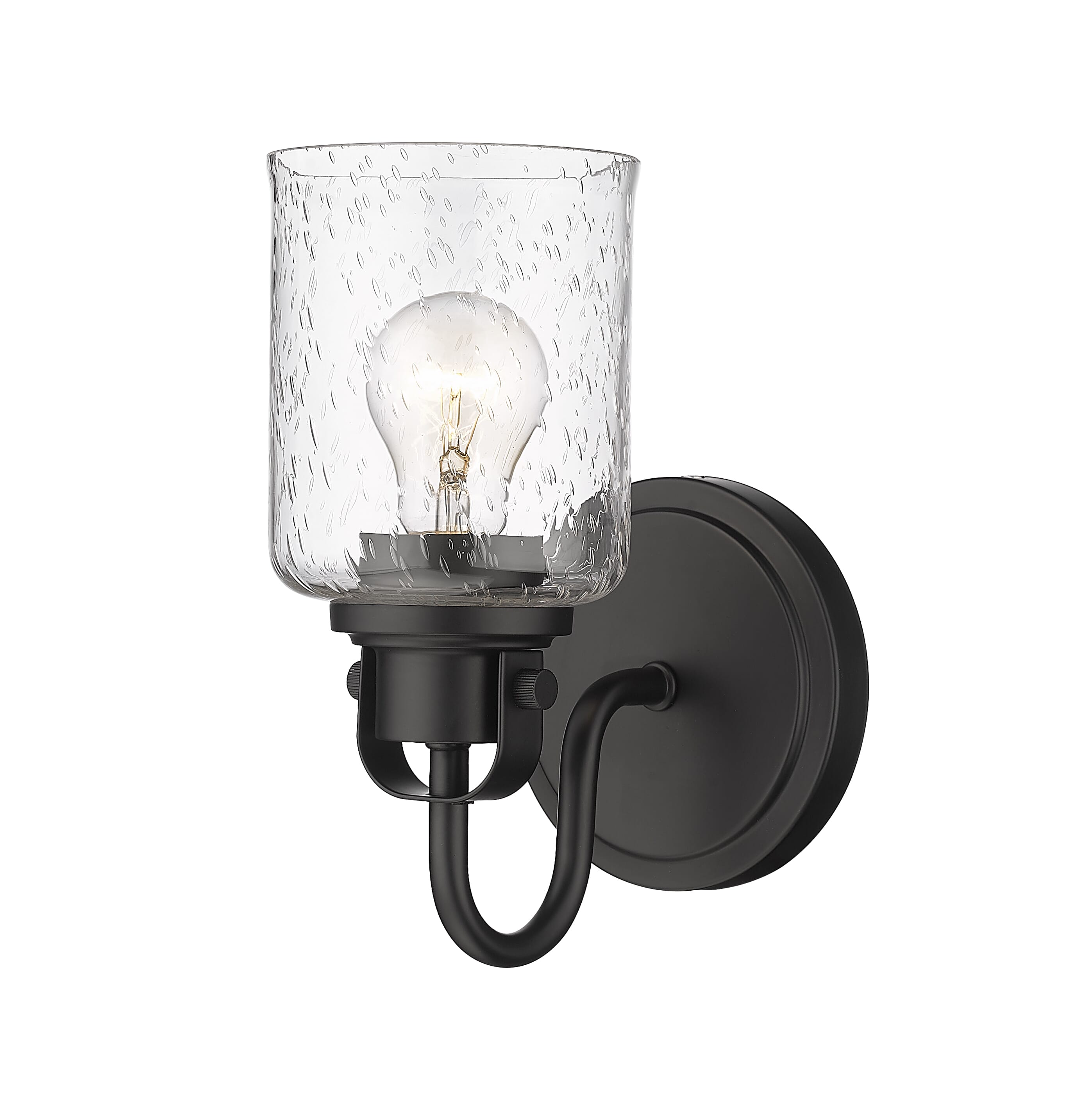 Kinsley 1-Light Wall Sconce In Matte Black