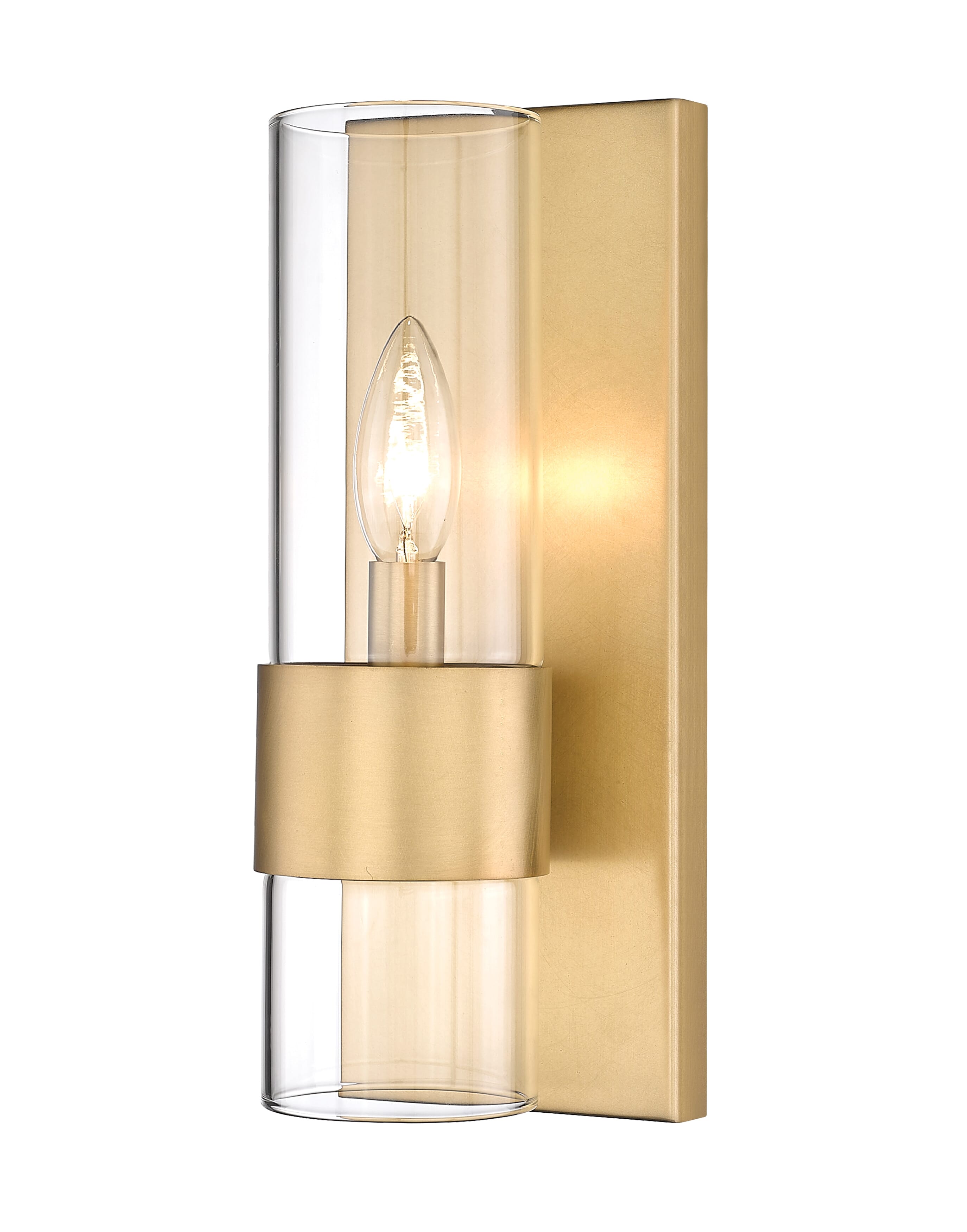 Lawson 1-Light Wall Sconce In Rubbed Brass