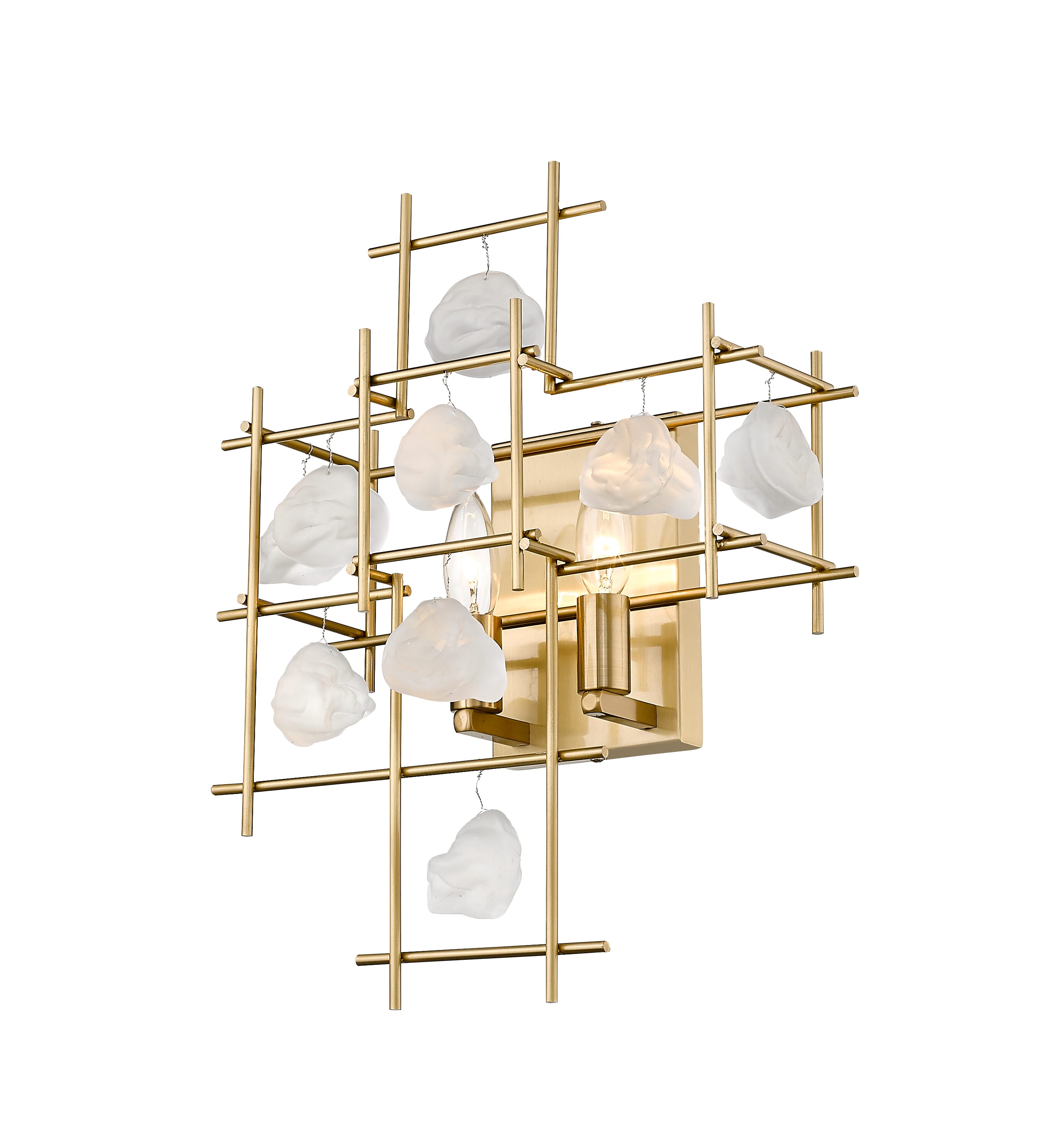 Garroway 2-Light Wall Sconce In Aged Brass