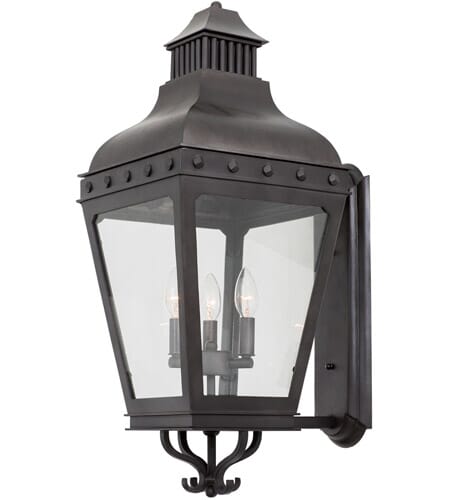 Winchester 3-Light Outdoor Wall Light in Aged Iron