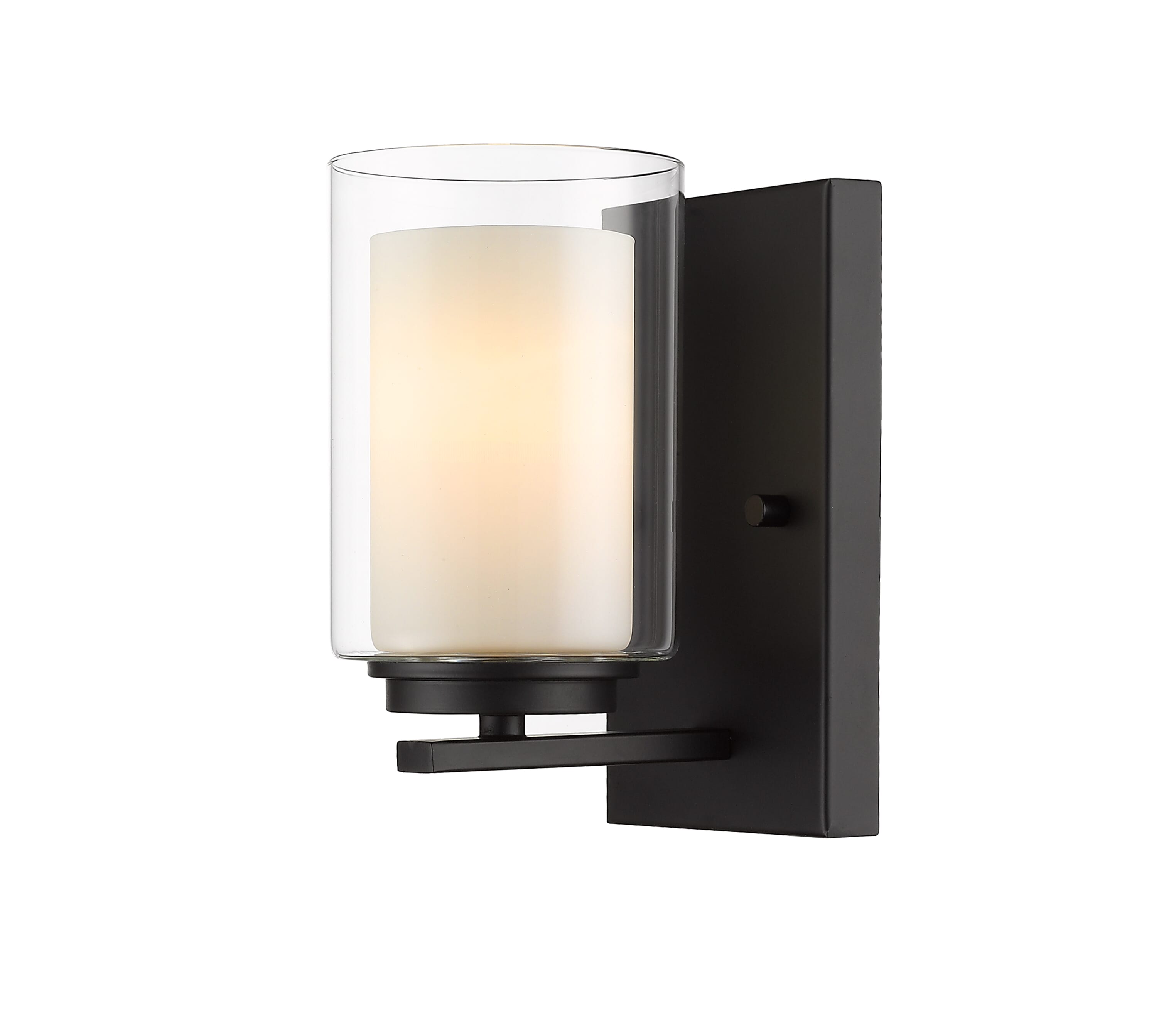 Willow 1-Light Wall Sconce In Matte Black