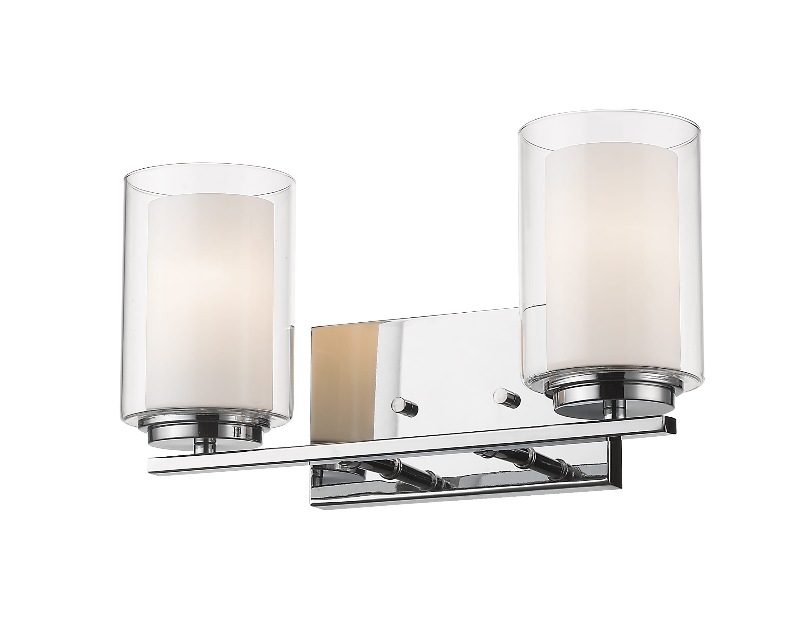 Willow 2-Light Bathroom Vanity Light In Chrome