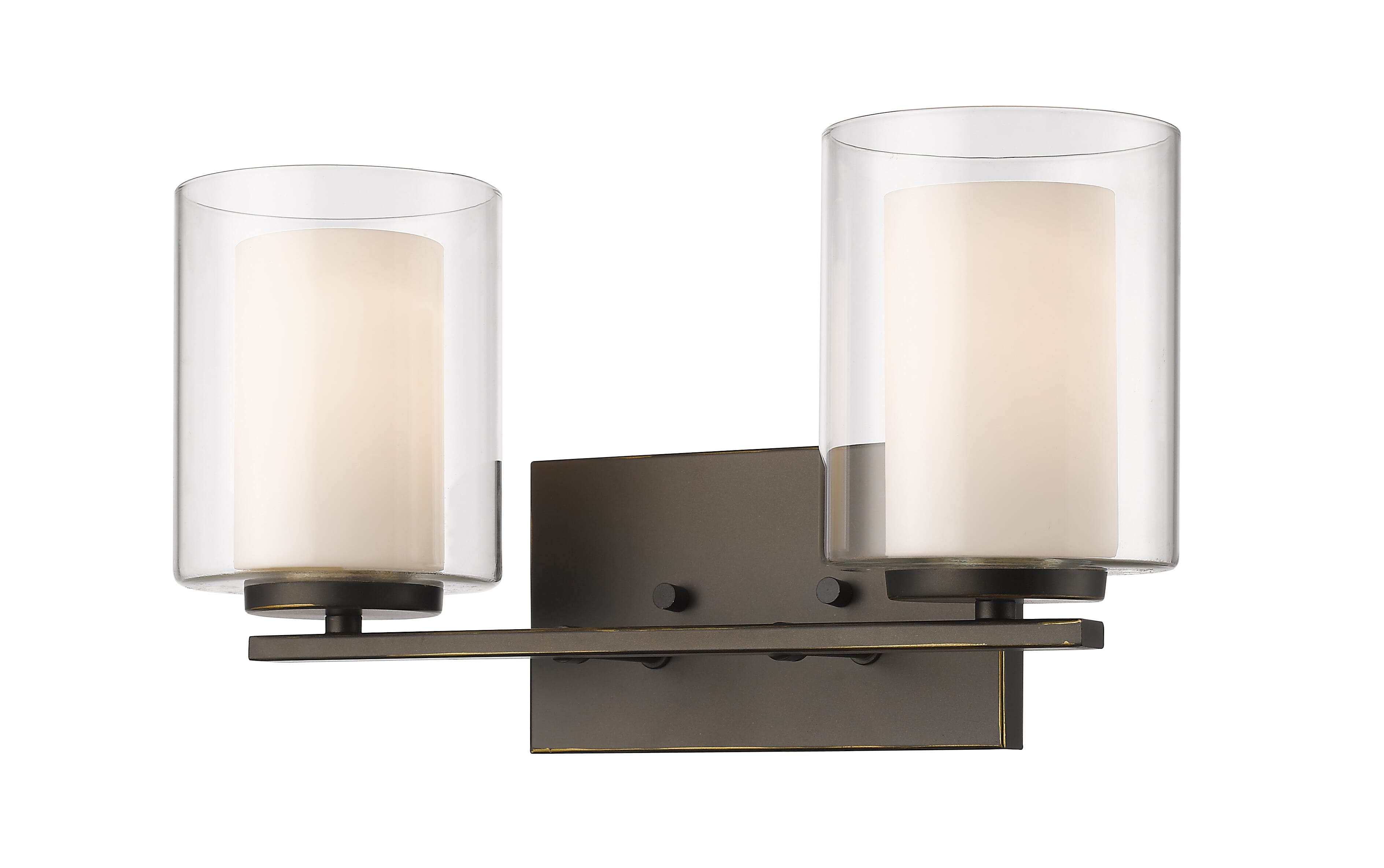 Willow 2-Light Bathroom Vanity Light In Olde Bronze