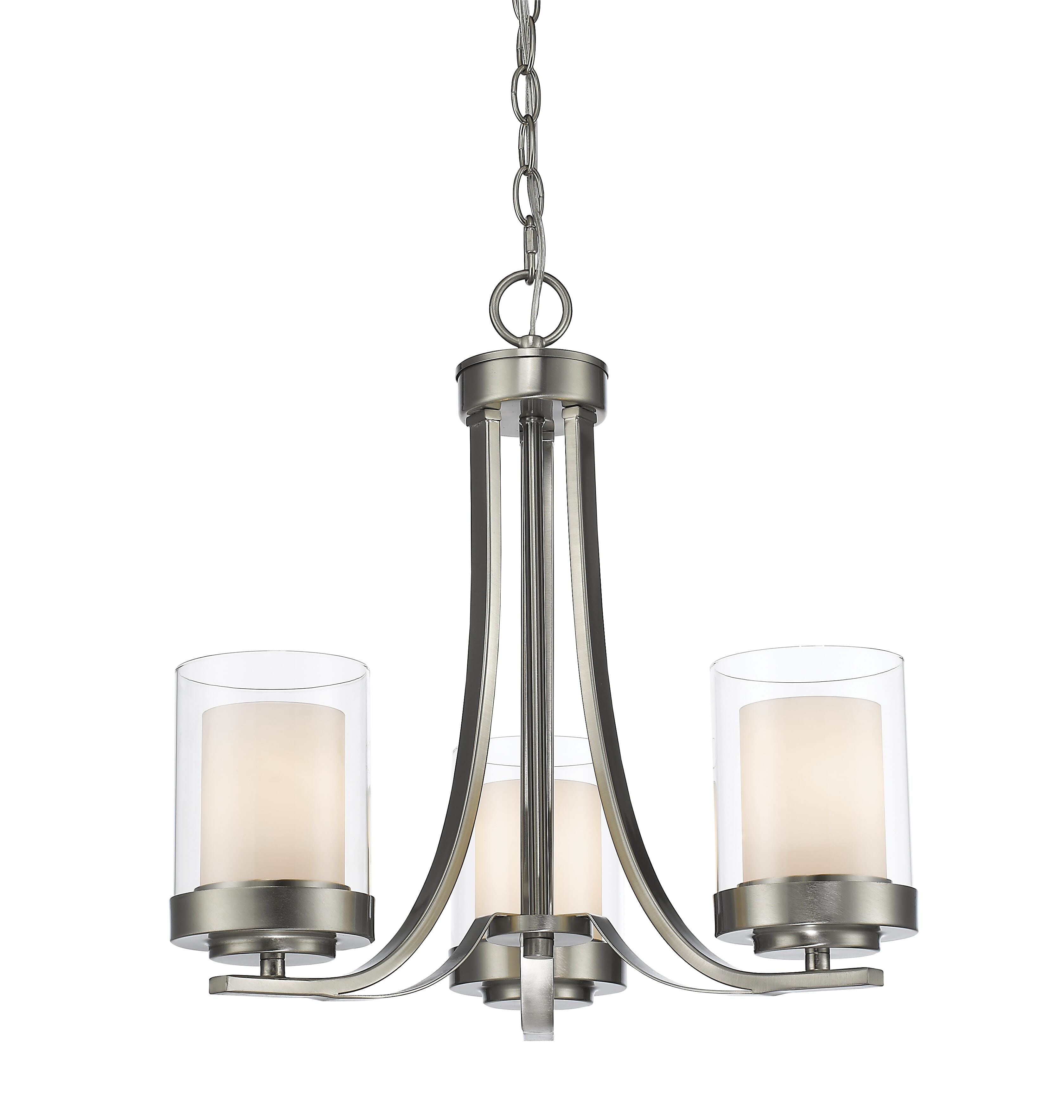 Willow 3-Light Chandelier In Brushed Nickel