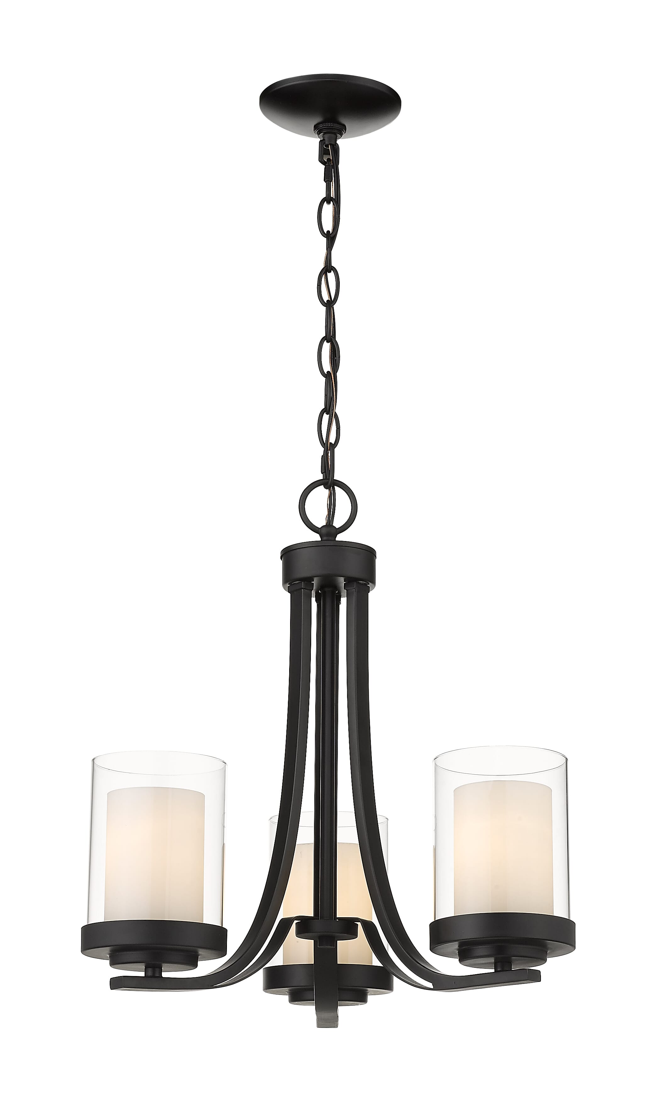 Willow 3-Light Chandelier In Matte Black