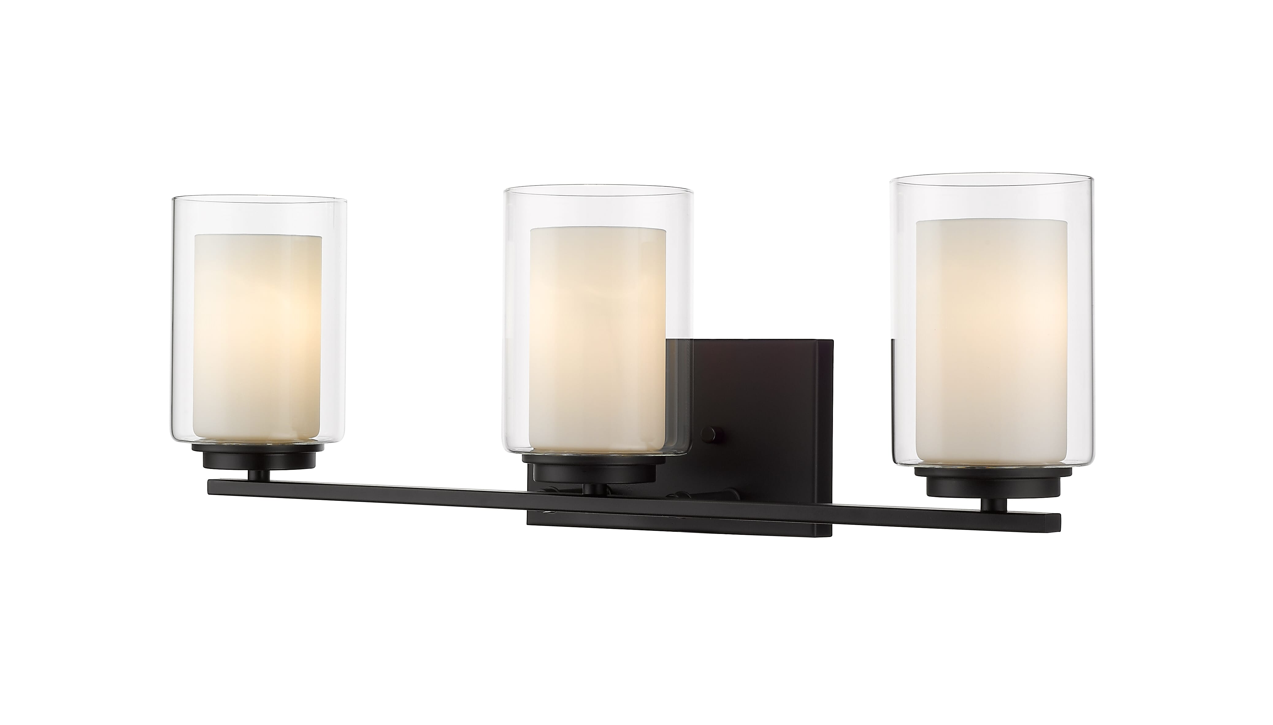 Willow 3-Light Bathroom Vanity Light In Matte Black