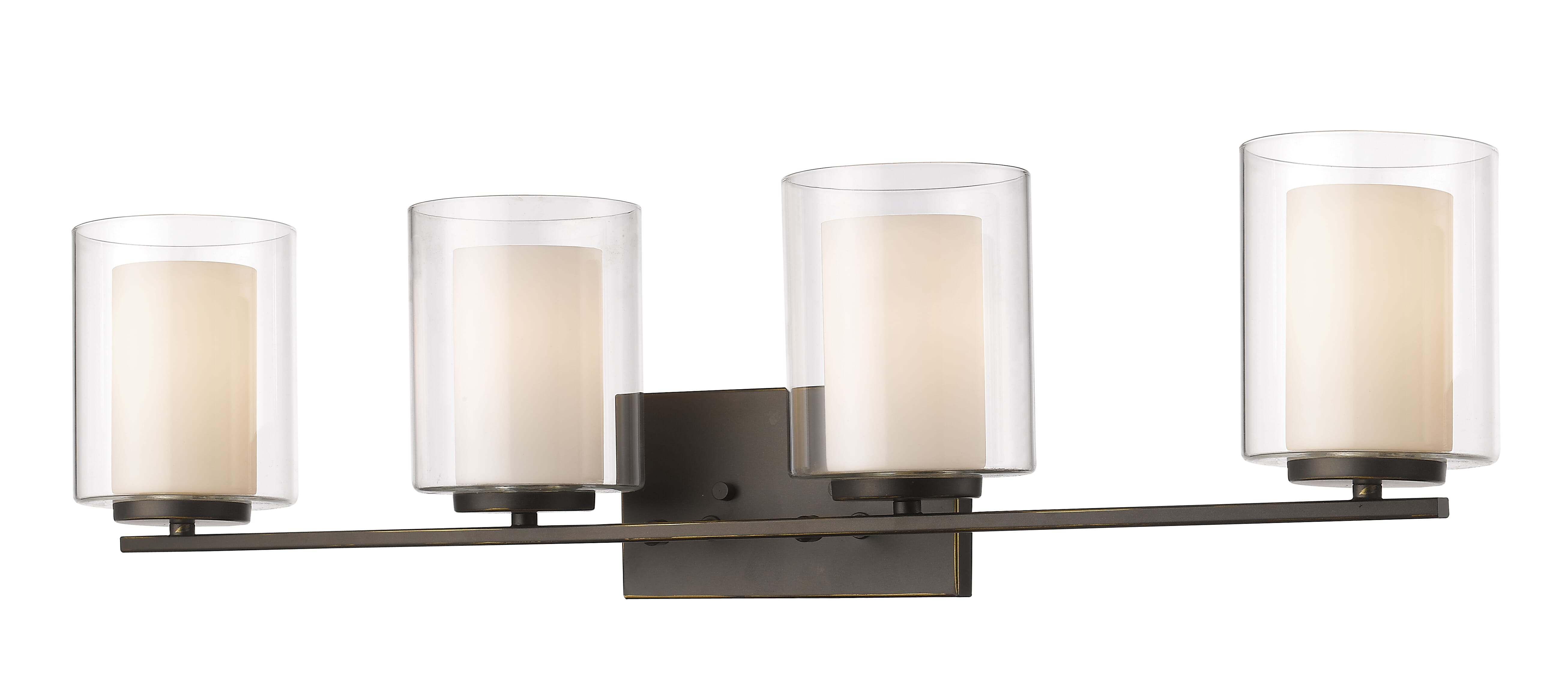 Willow 4-Light Bathroom Vanity Light In Olde Bronze