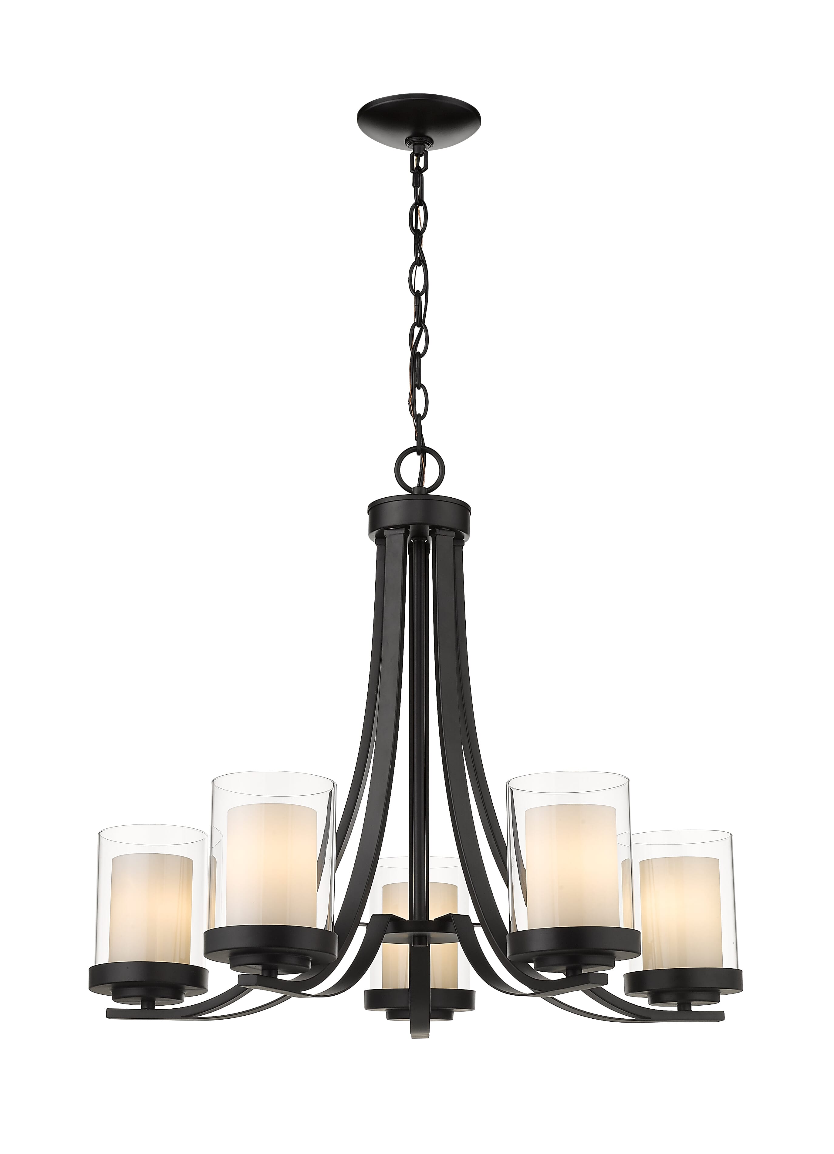 Willow 5-Light Chandelier In Matte Black