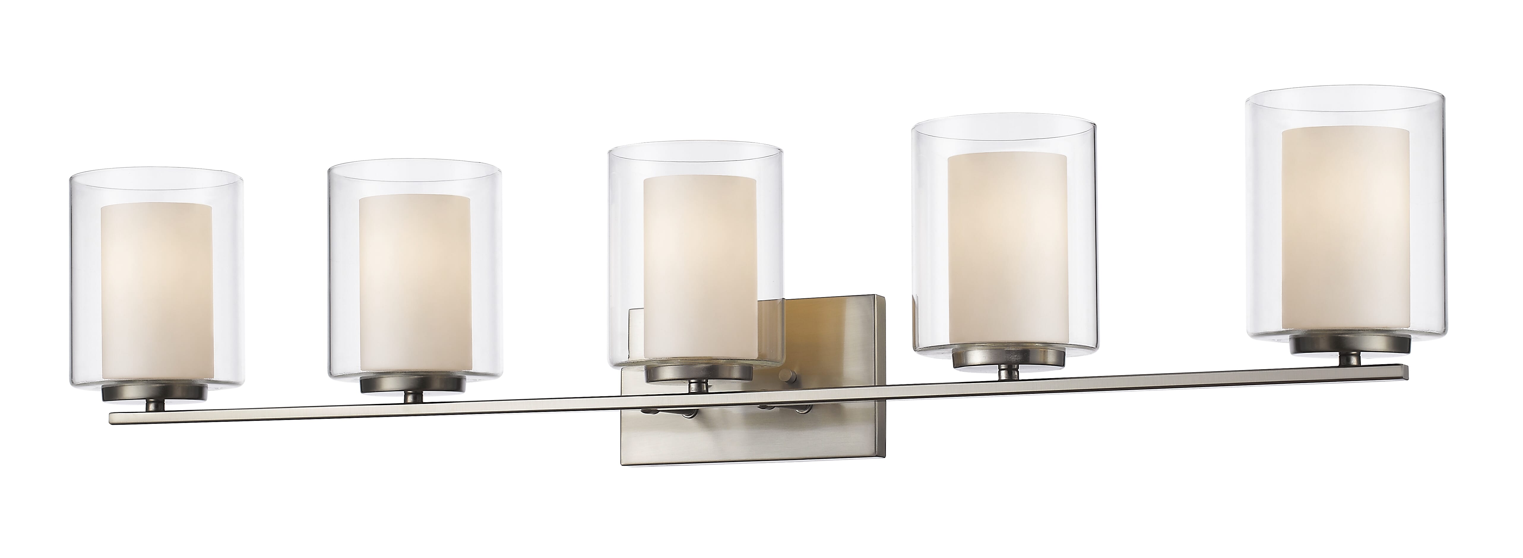 Willow 5-Light Bathroom Vanity Light In Brushed Nickel