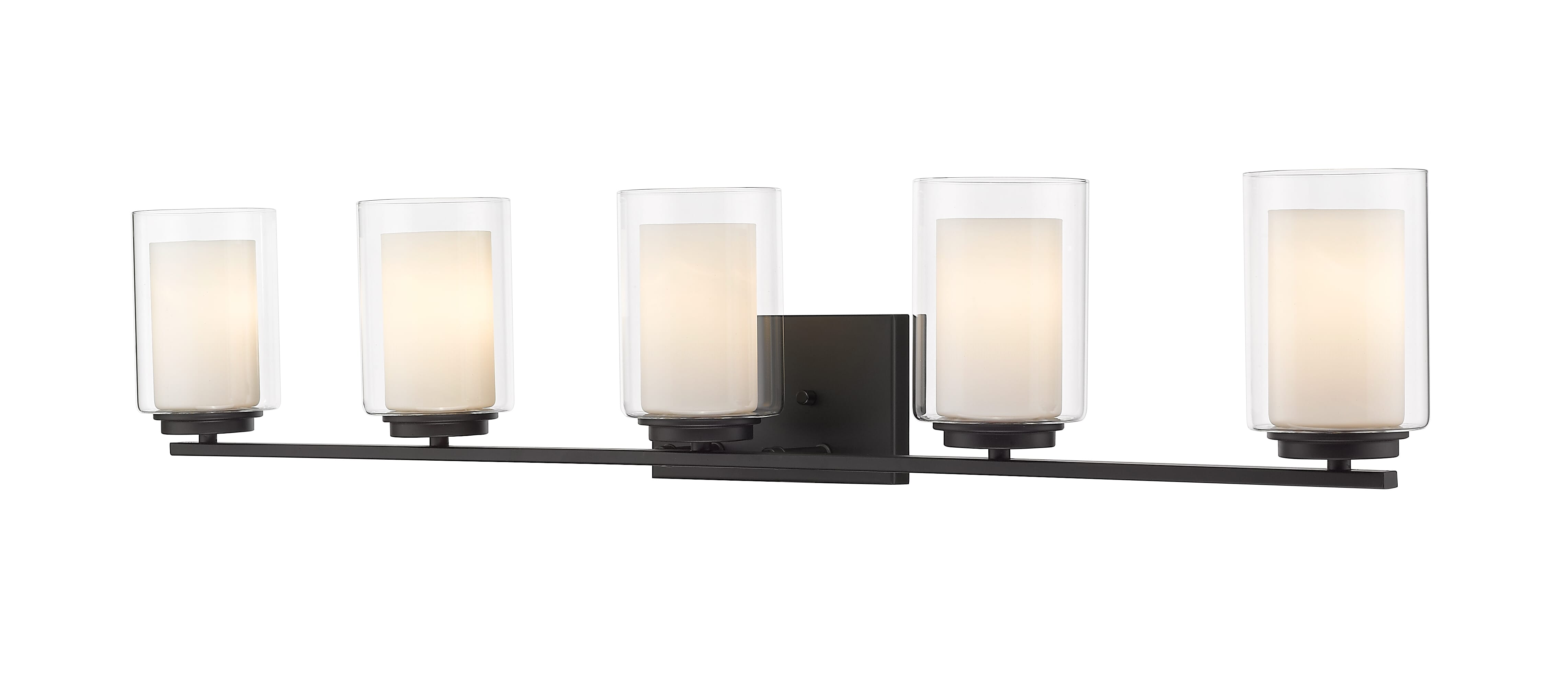 Willow 5-Light Bathroom Vanity Light In Matte Black