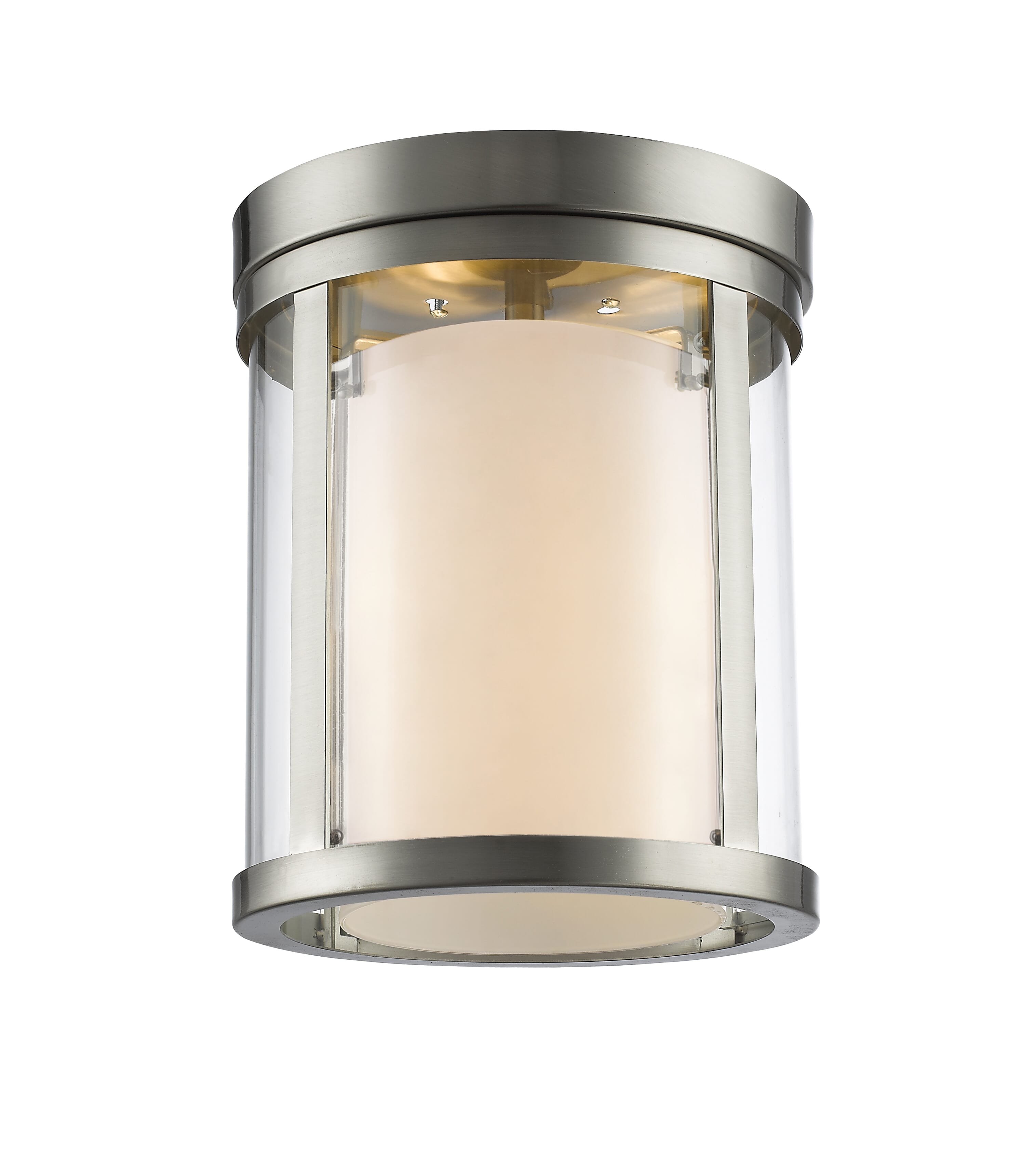 Willow 3-Light Flush Mount Ceiling Light In Brushed Nickel