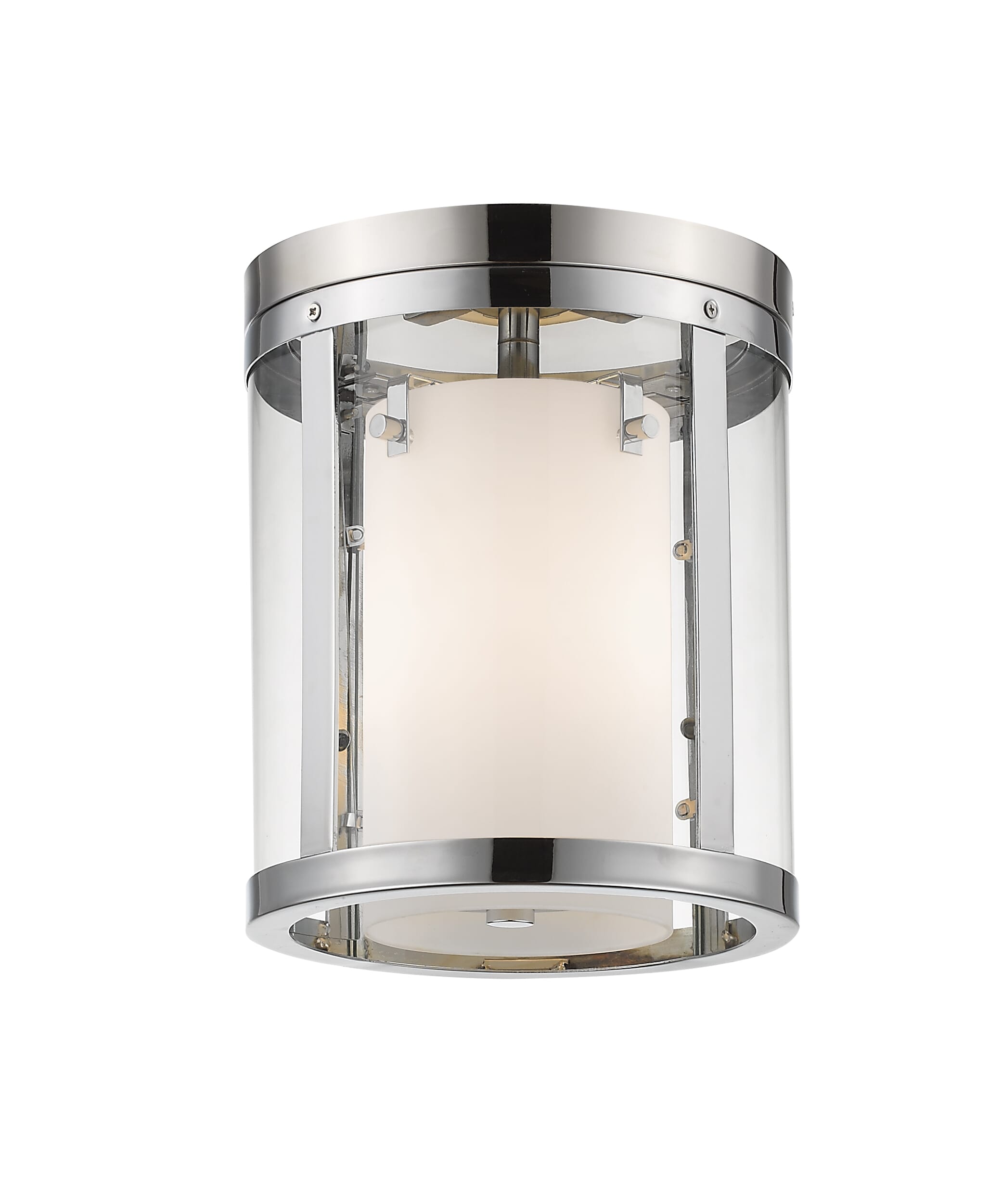 Willow 3-Light Flush Mount Ceiling Light In Chrome