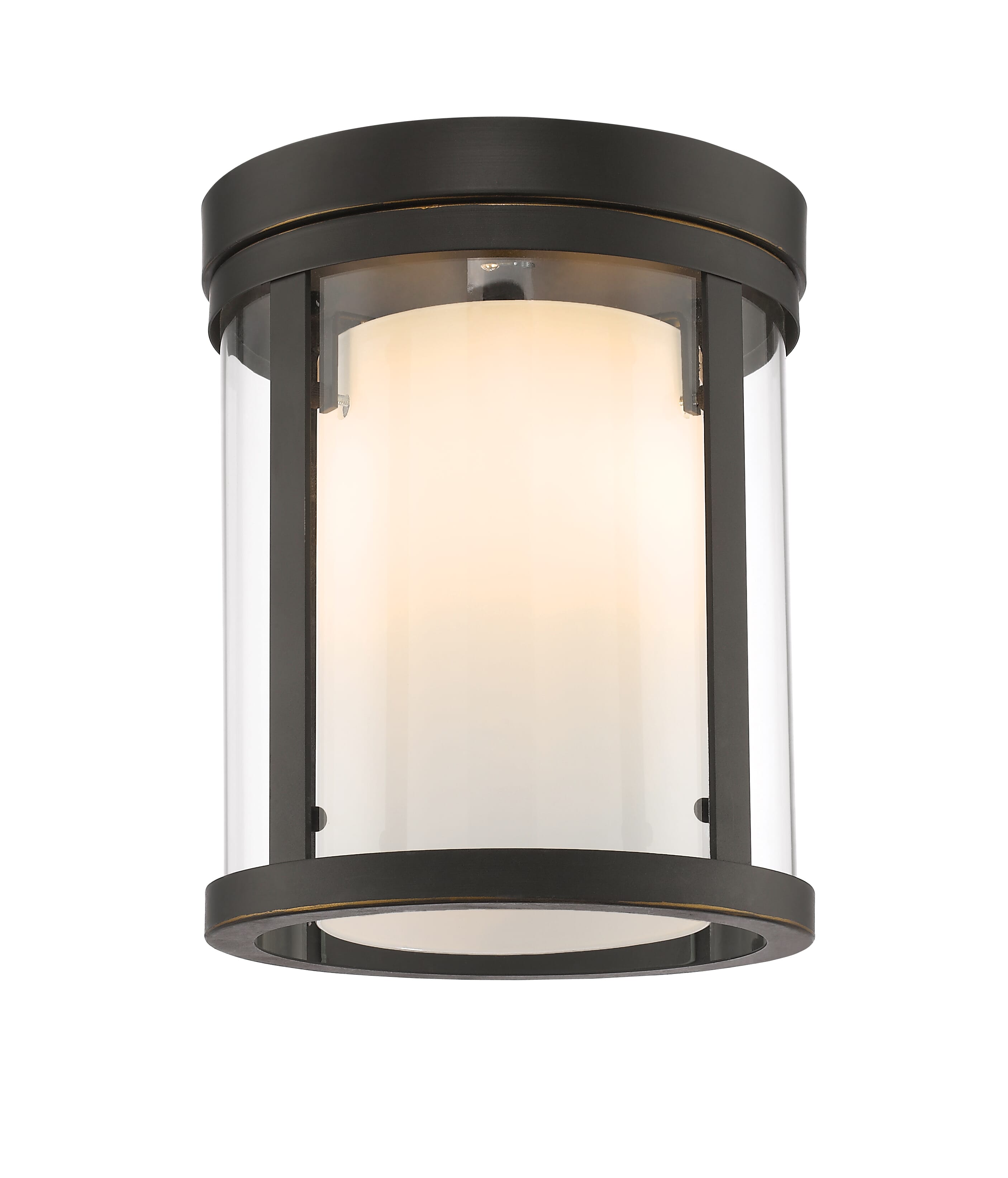 Willow 3-Light Flush Mount Ceiling Light In Olde Bronze