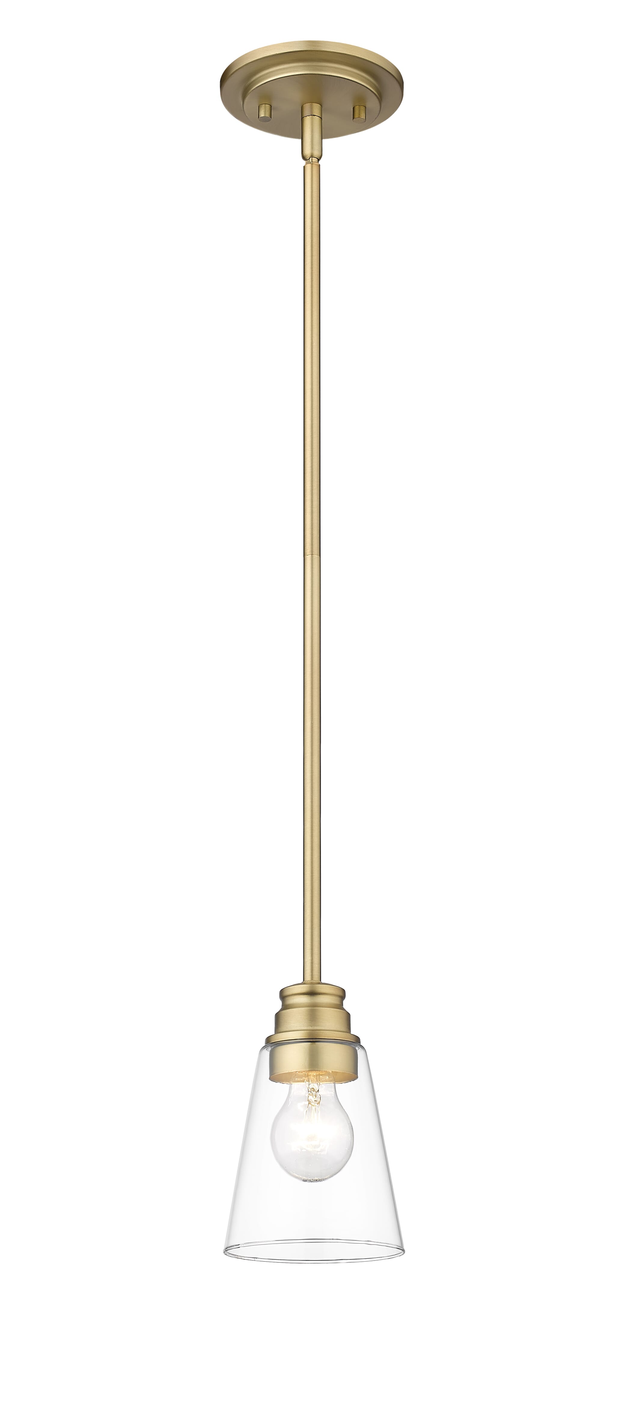 Annora 1-Light Mini Pendant Light In Olde Brass