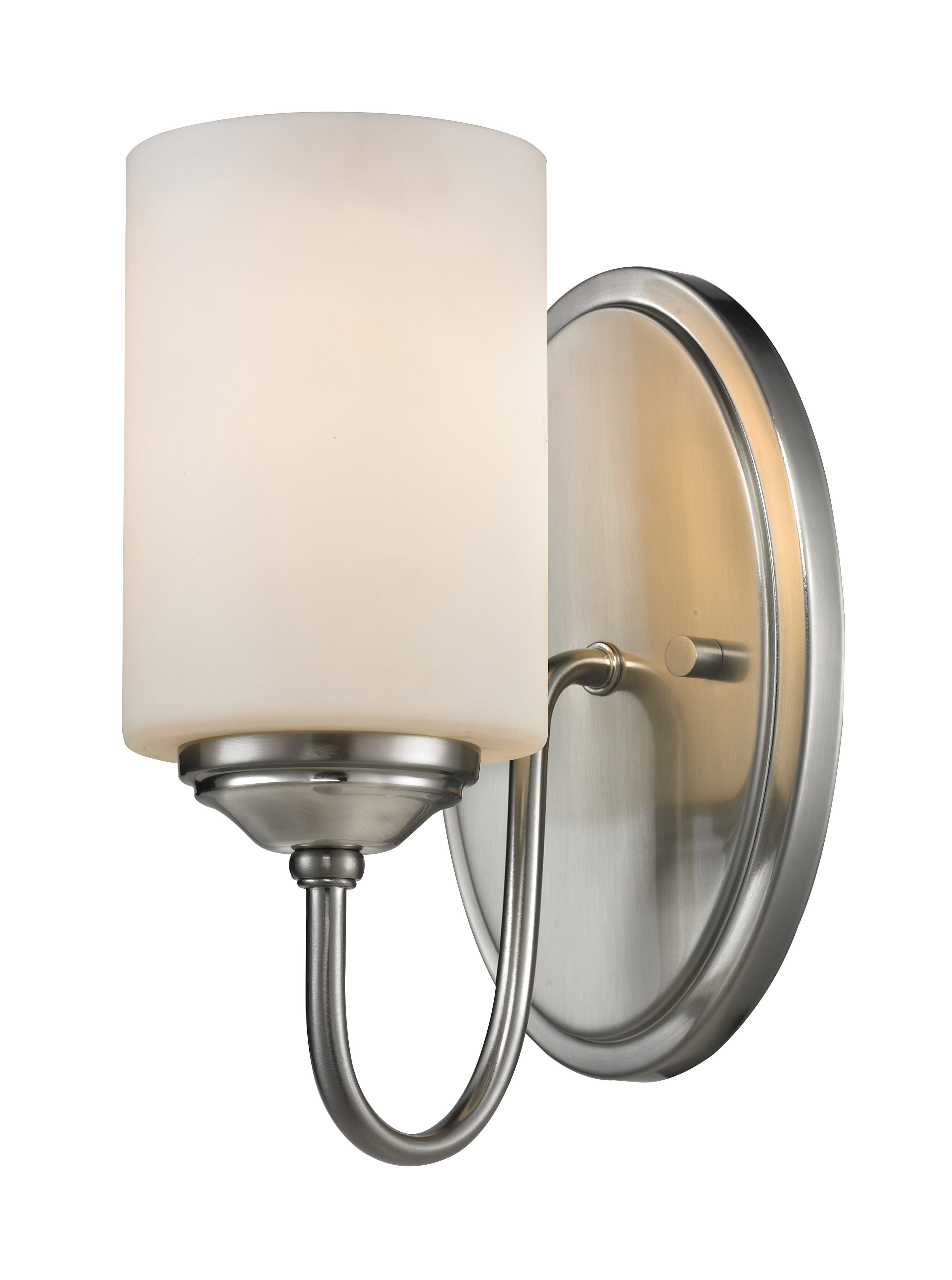 Cardinal 1-Light Wall Sconce In Brushed Nickel