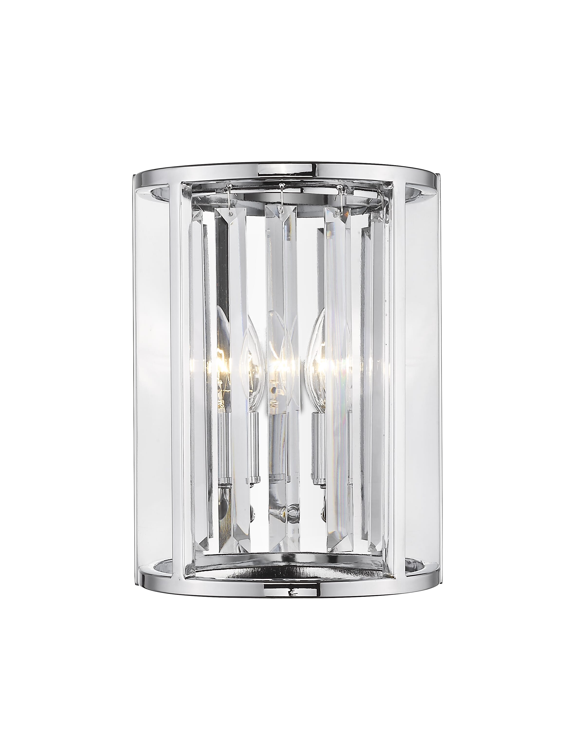 Monarch 2-Light Wall Sconce In Chrome