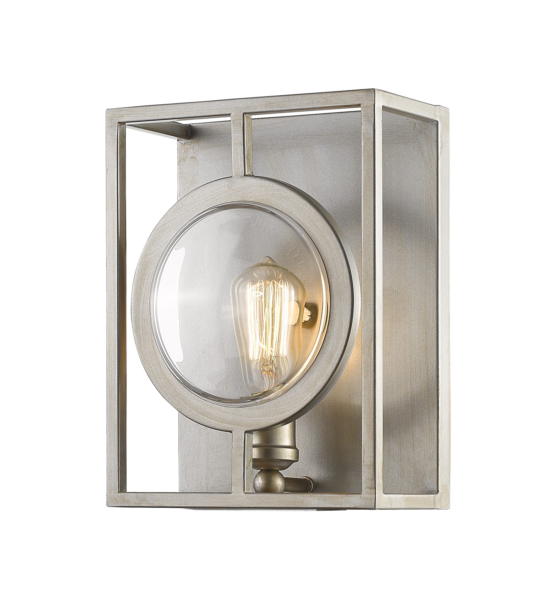 Port 1-Light Wall Sconce In Antique Silver