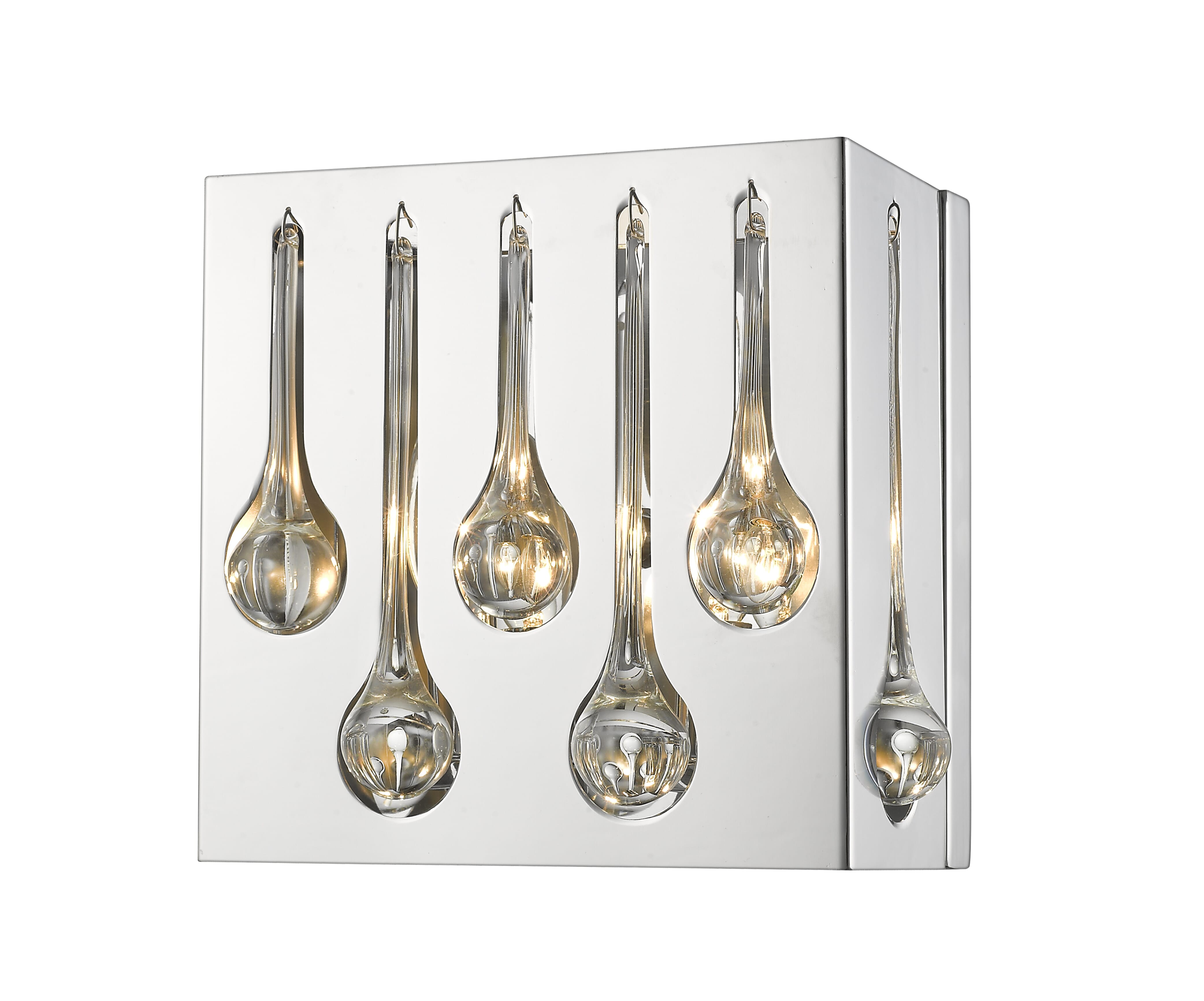 Oberon 2-Light Wall Sconce In Chrome
