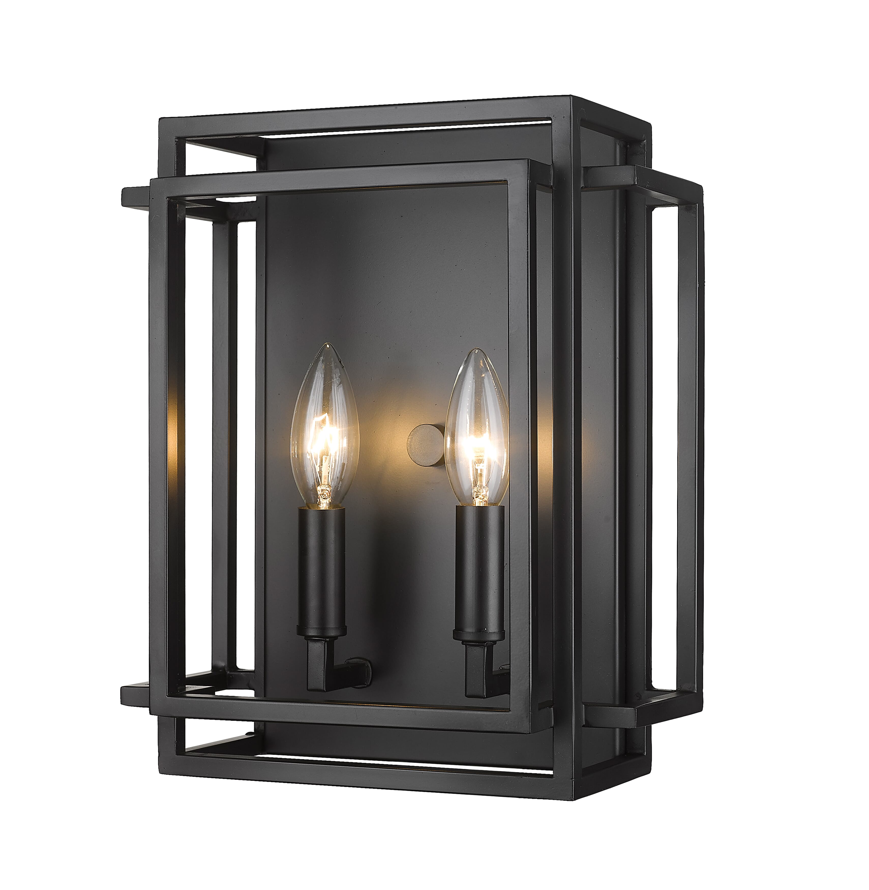 Titania 2-Light Wall Sconce In Matte Black