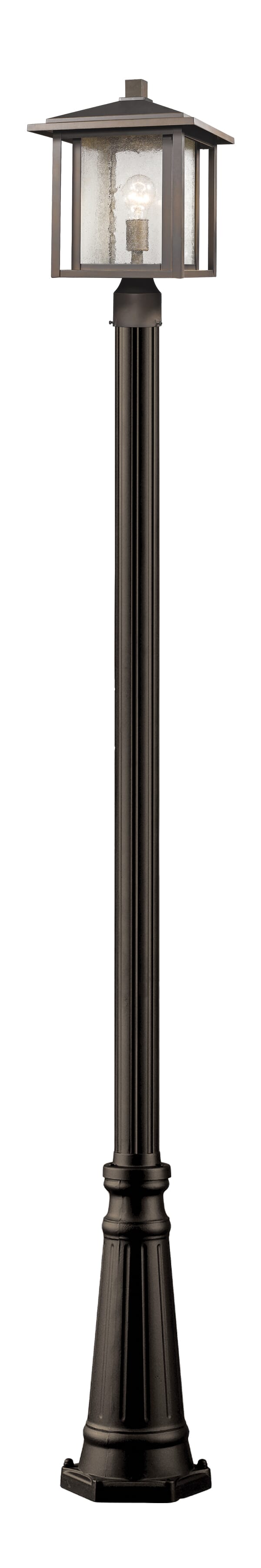 Photos - Chandelier / Lamp Aspen Z-Lite  1-Light Outdoor Post Mounted Fixture Light In Oil Rubbed Bronze 554PHB-519P-ORB 