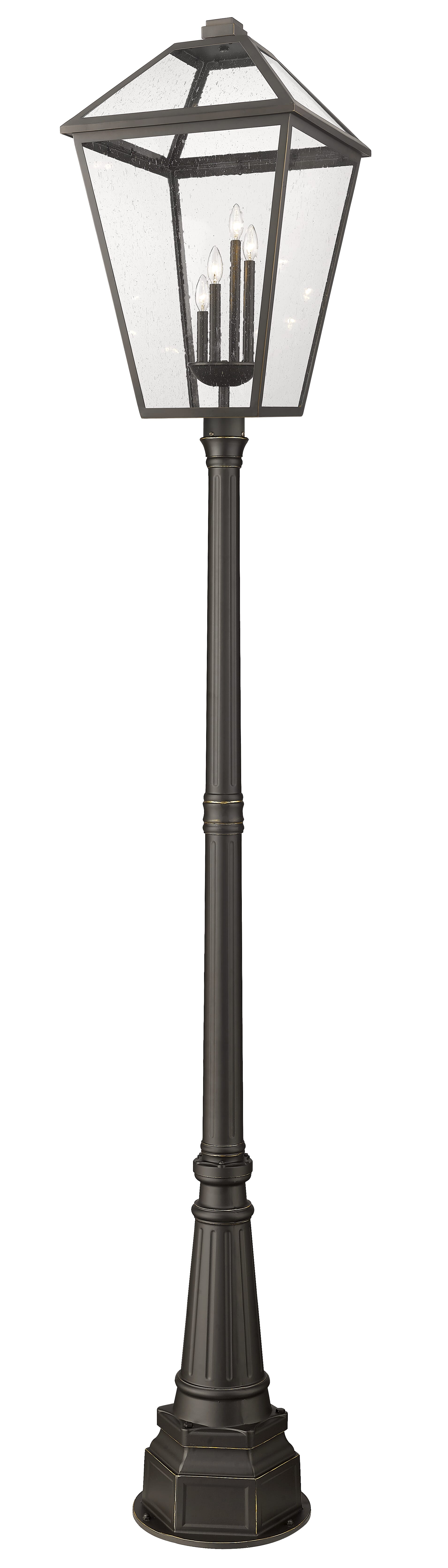 Talbot 4-Light Outdoor Post Mounted Fixture Light In Oil Rubbed Bronze
