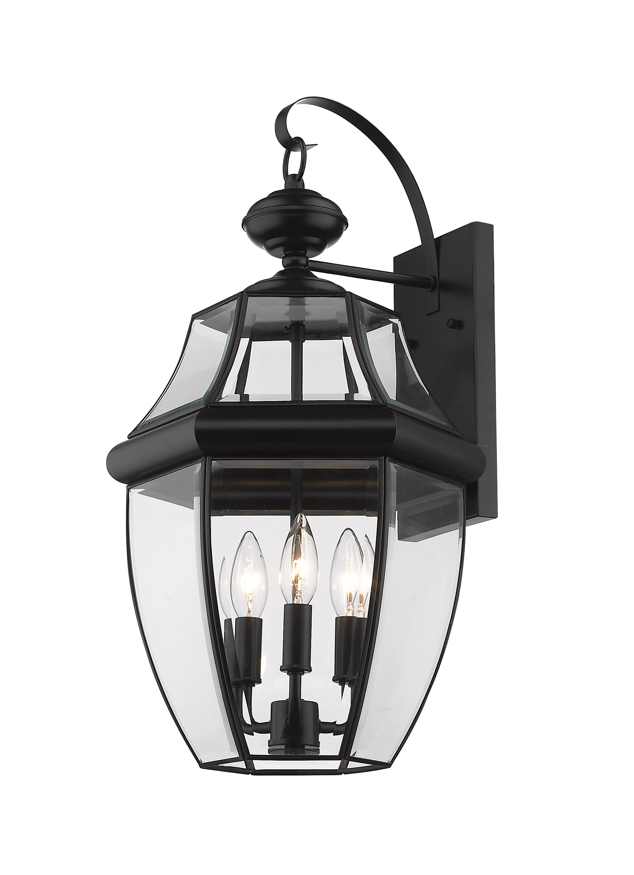 Westover 3-Light Outdoor Wall Sconce In Black