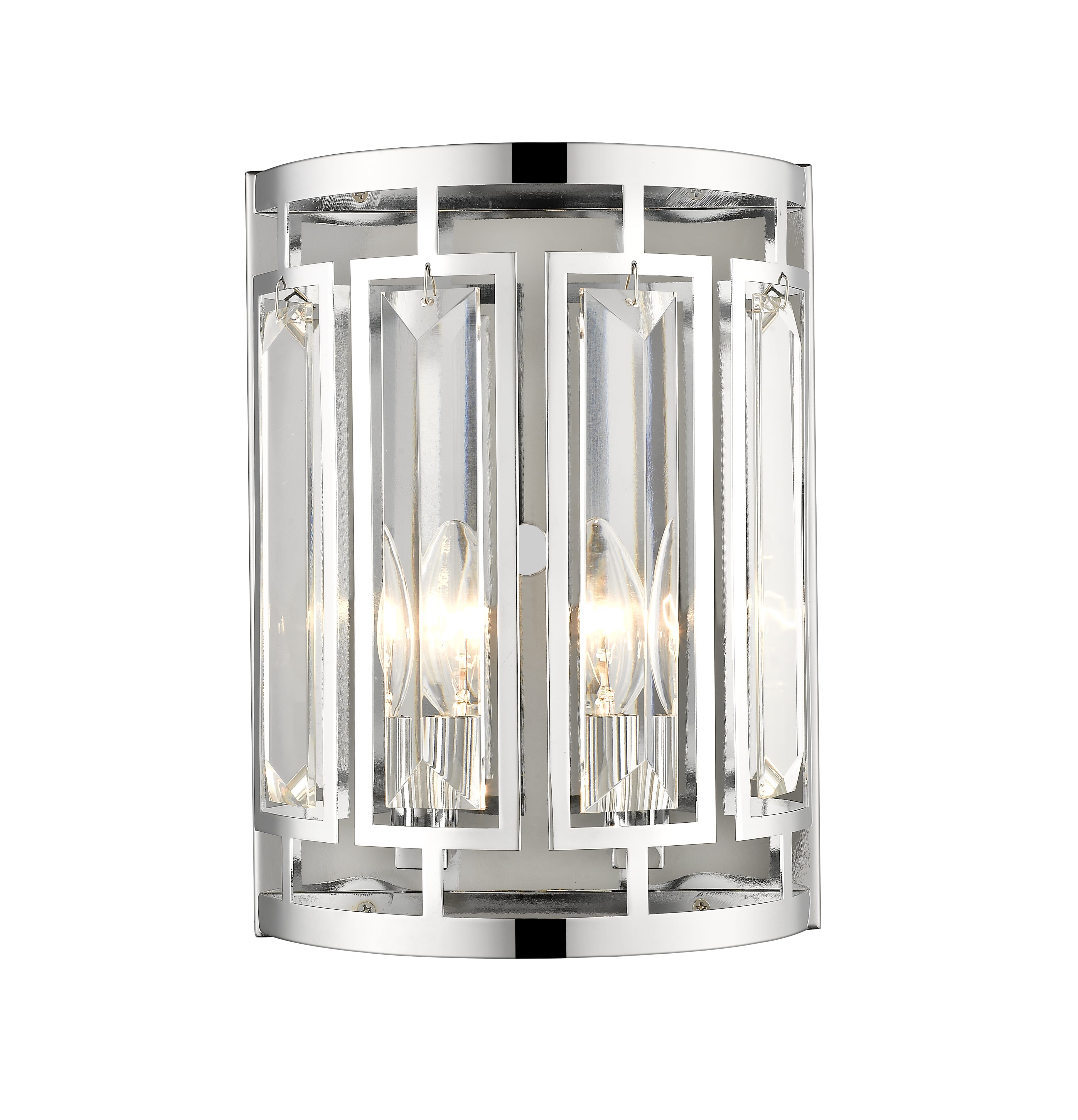 Mersesse 2-Light Wall Sconce In Chrome
