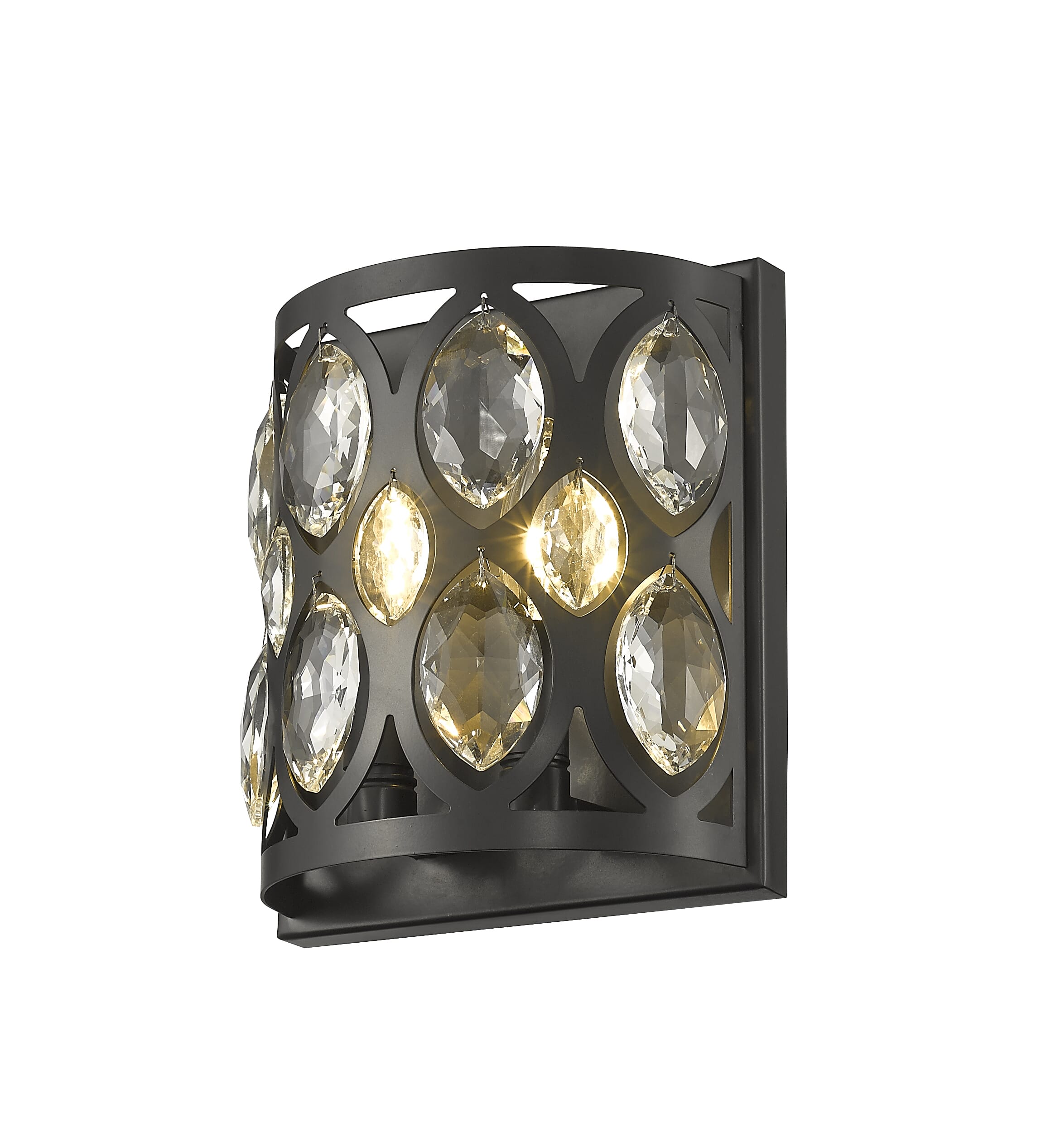 Dealey 2-Light Wall Sconce In Matte Black