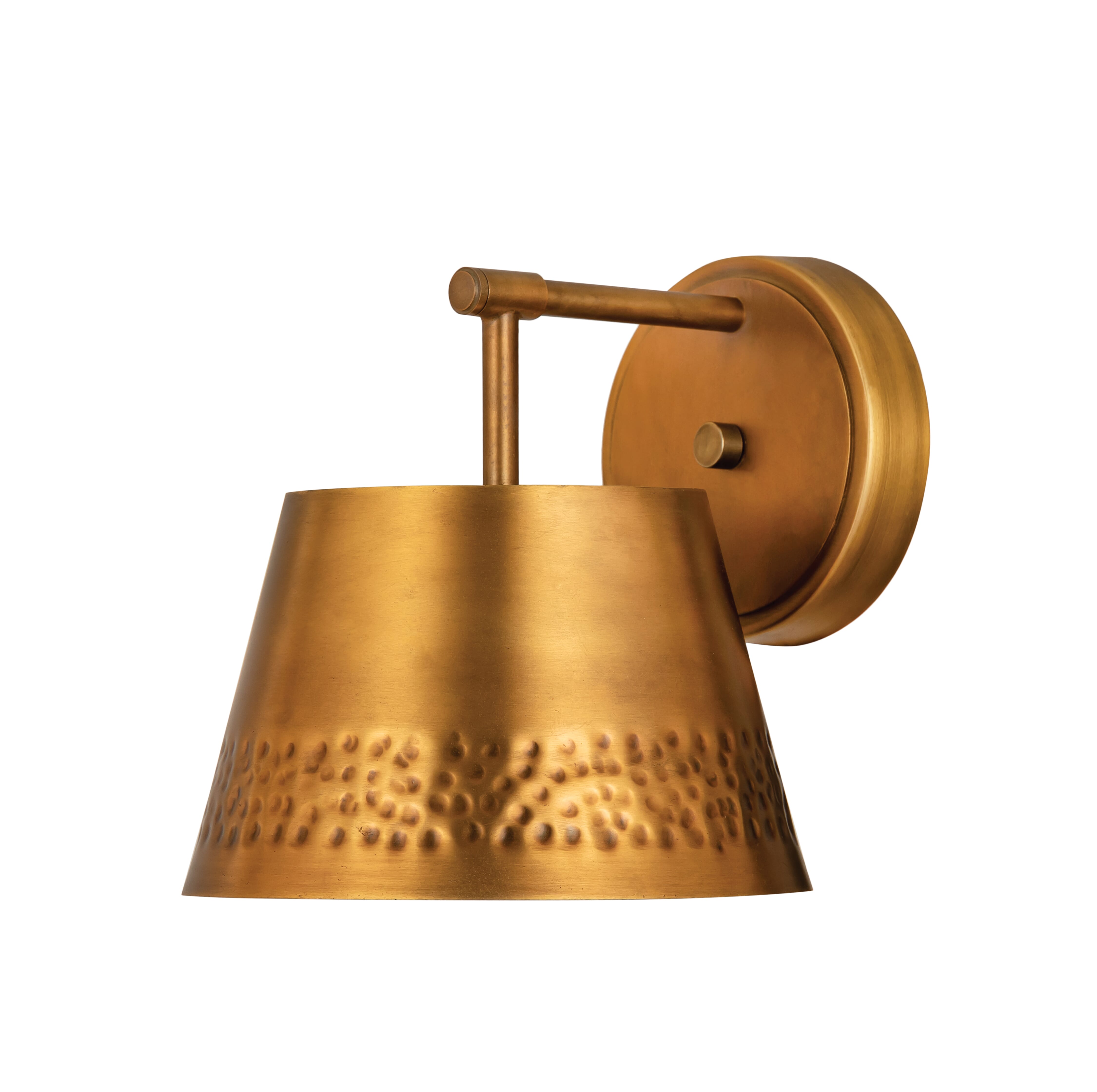 Maddox 1-Light Wall Sconce In Rubbed Brass