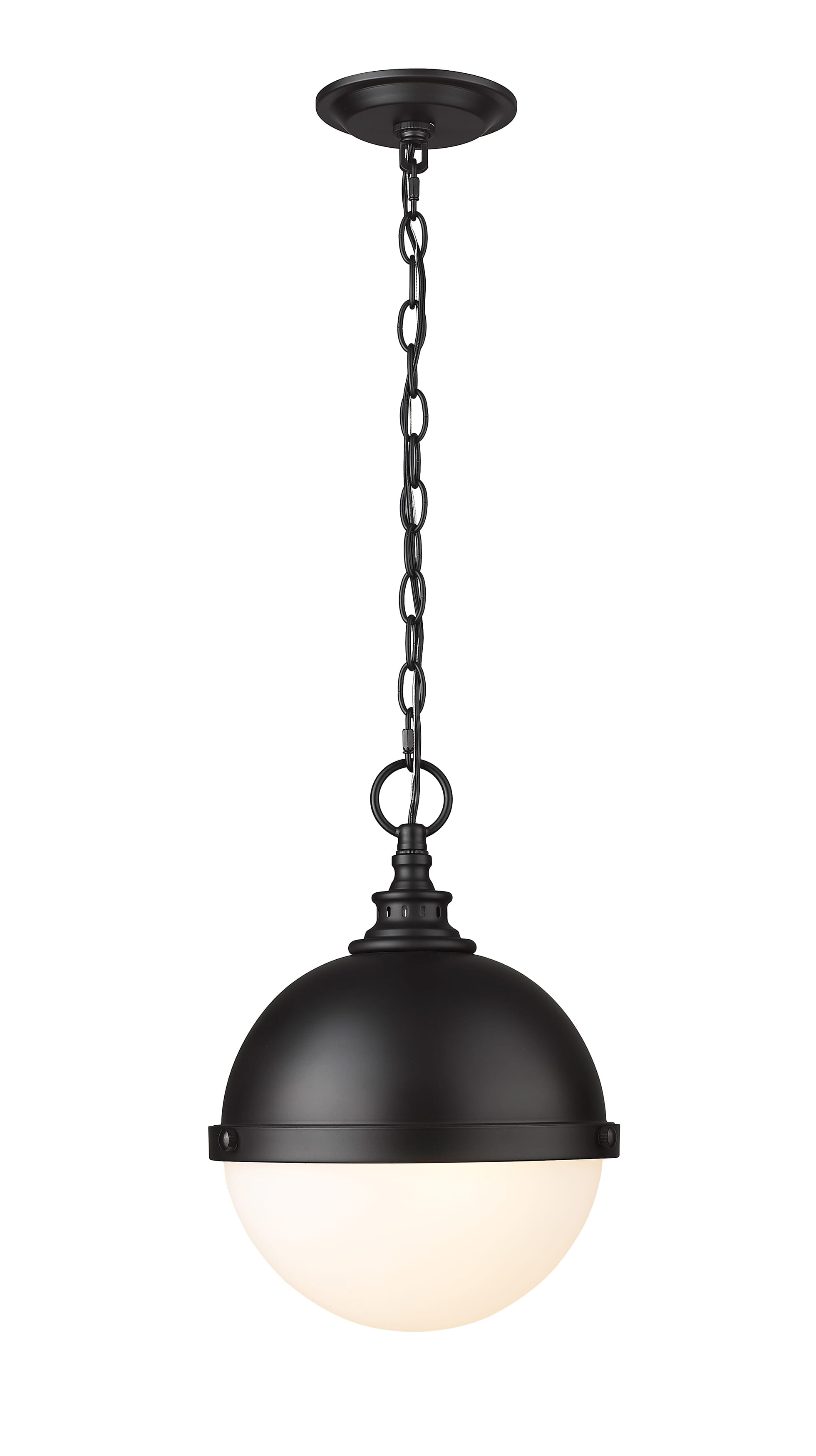 Peyton 2-Light Pendant Light In Matte Black