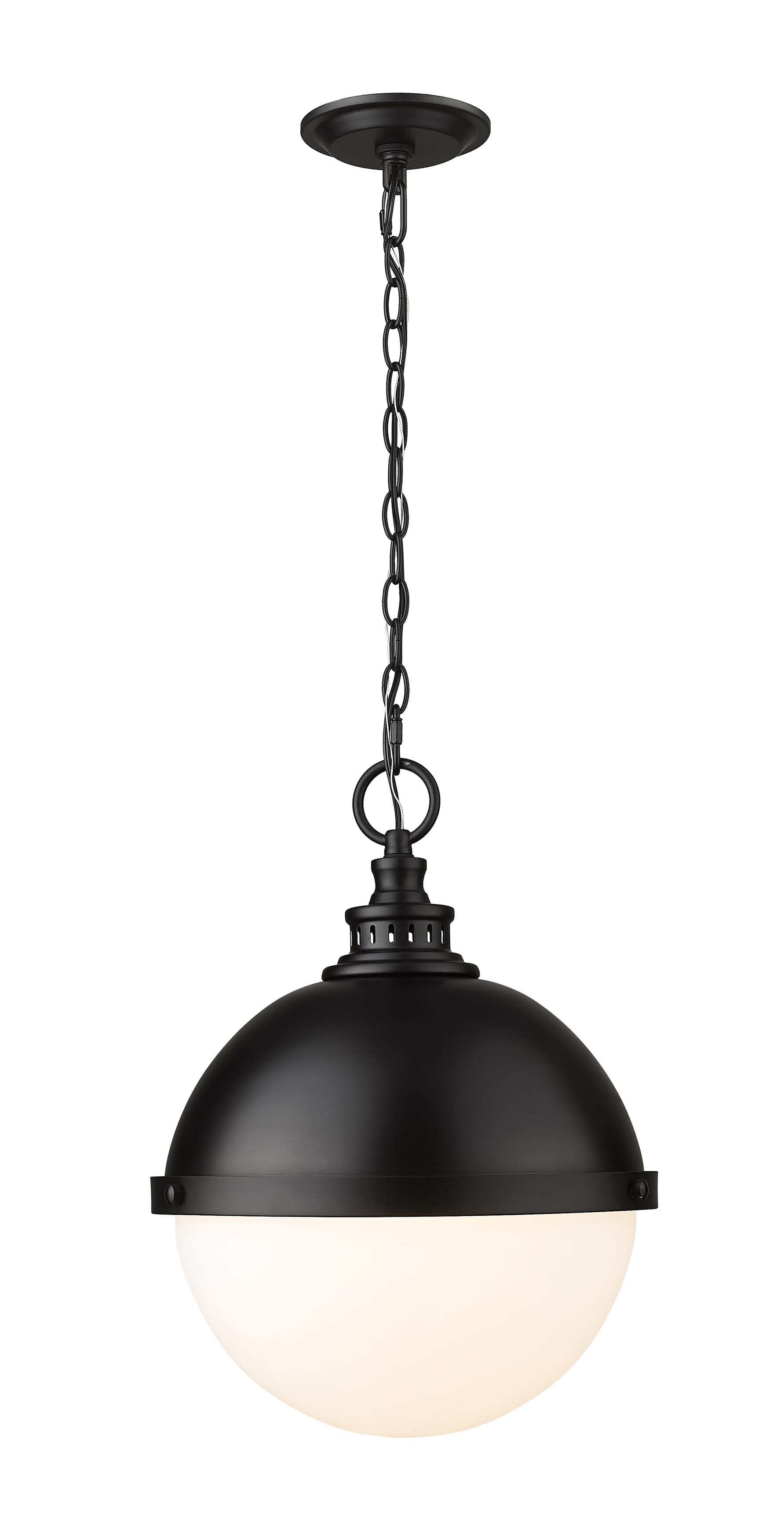 Peyton 2-Light Pendant Light In Matte Black